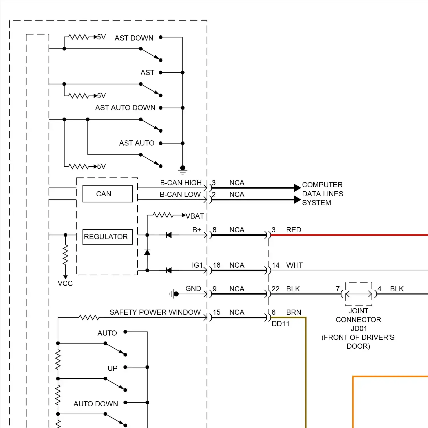 demo - Power windows circuit (1 of 2) Power windows circuit (1 of 2)