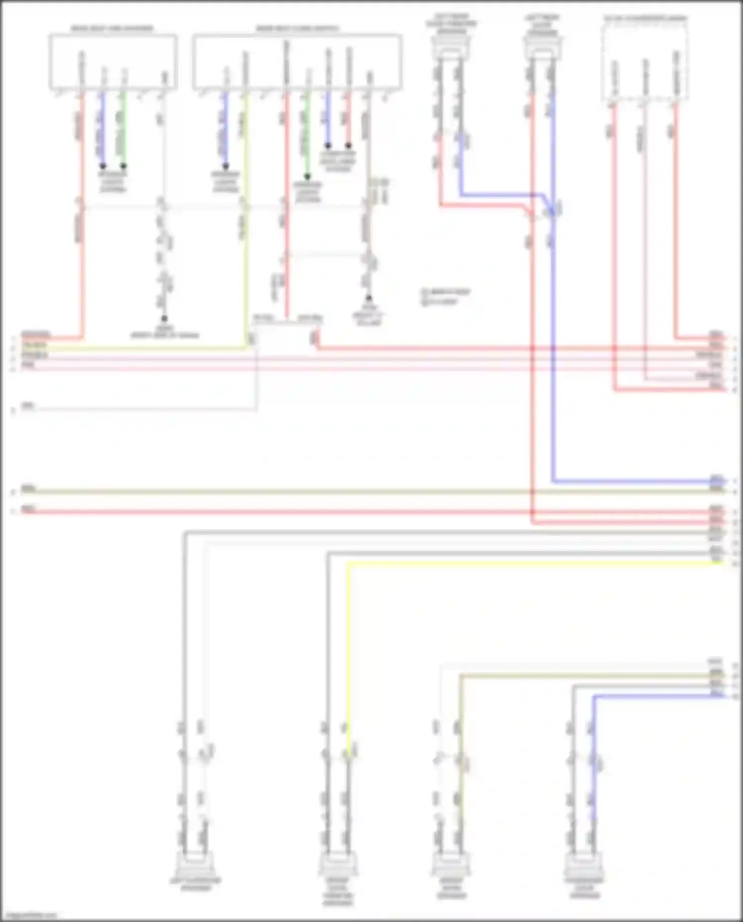 Car Wiring Diagrams for K9 Kia II (2018-2021): Radio circuit, w/ standard amplifier (5 of 7)