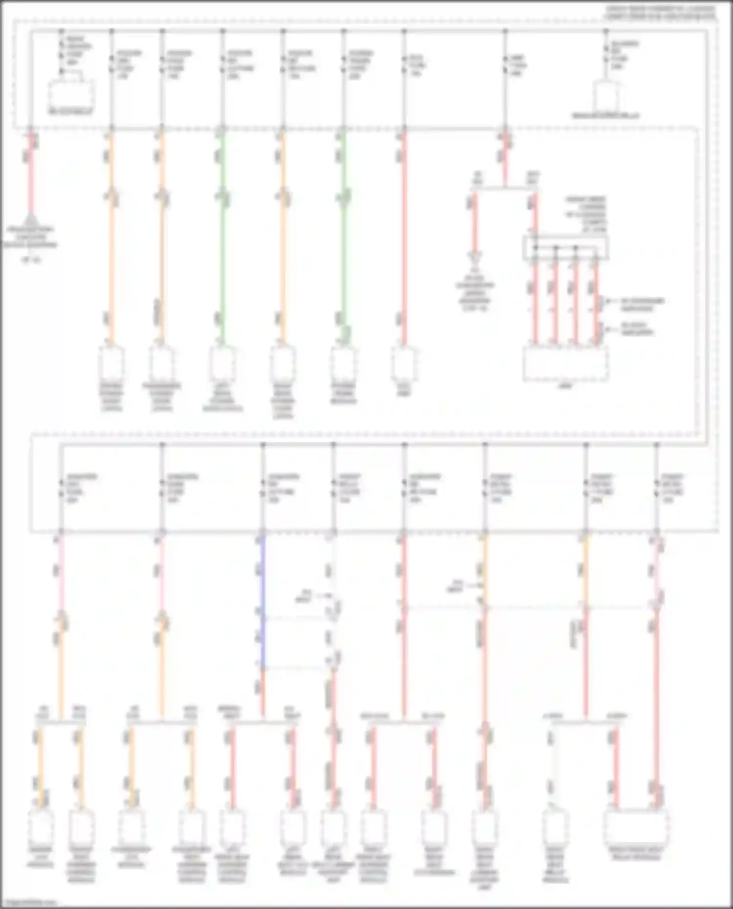 Wiring diagram 2 way for Kia K9 II (2018-2021) (3 of 4)
