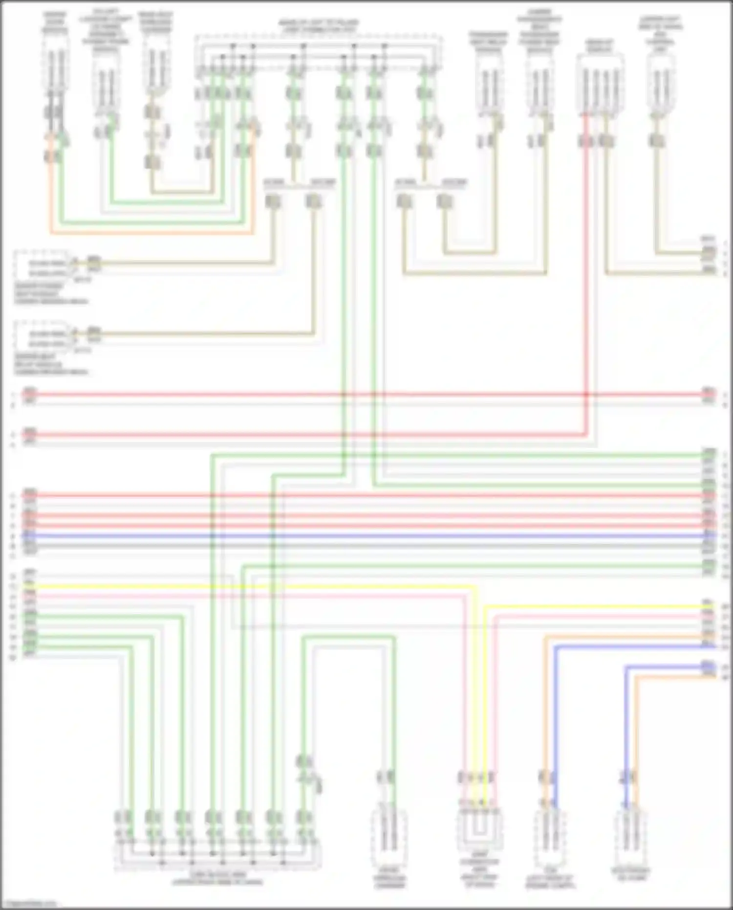 Wiring diagram afs control unit for Kia K9 II (2018-2021) (2 of 4)