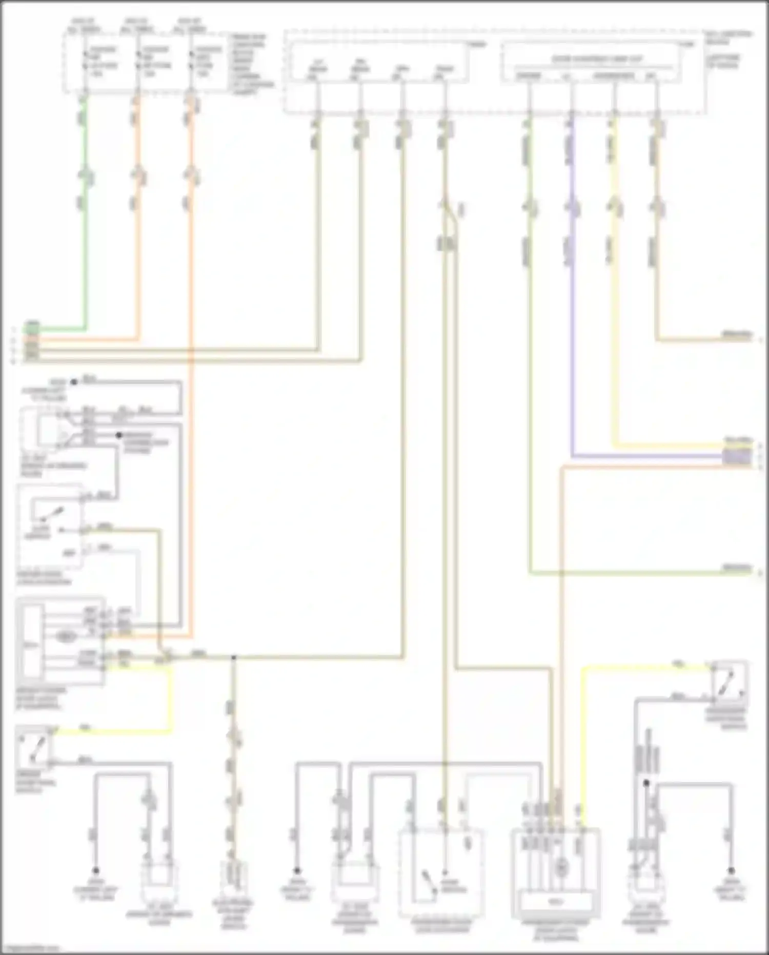 Wiring diagram ajar switch for Kia K9 II (2018-2021) (4 of 6)