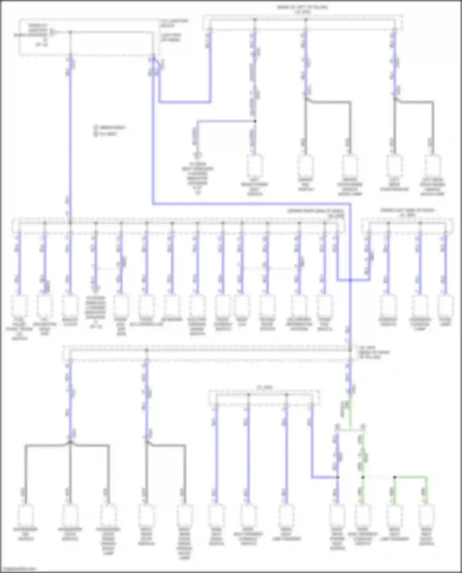 Wiring diagram a/v, navigation head unit for Kia K9 II (2018-2021) (6 of 26)