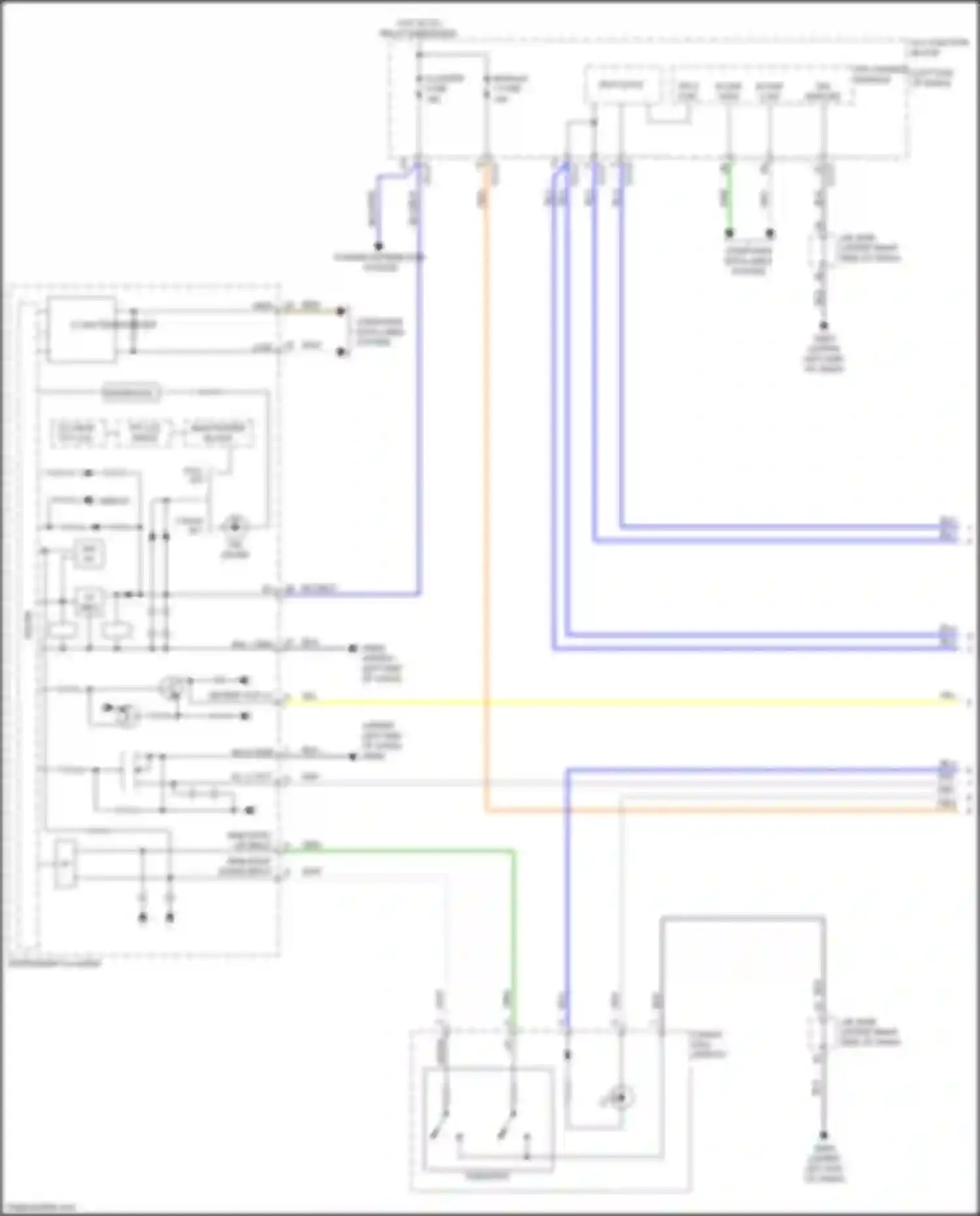Wiring diagram blu/blk for Kia K9 II (2018-2021) (6 of 52)