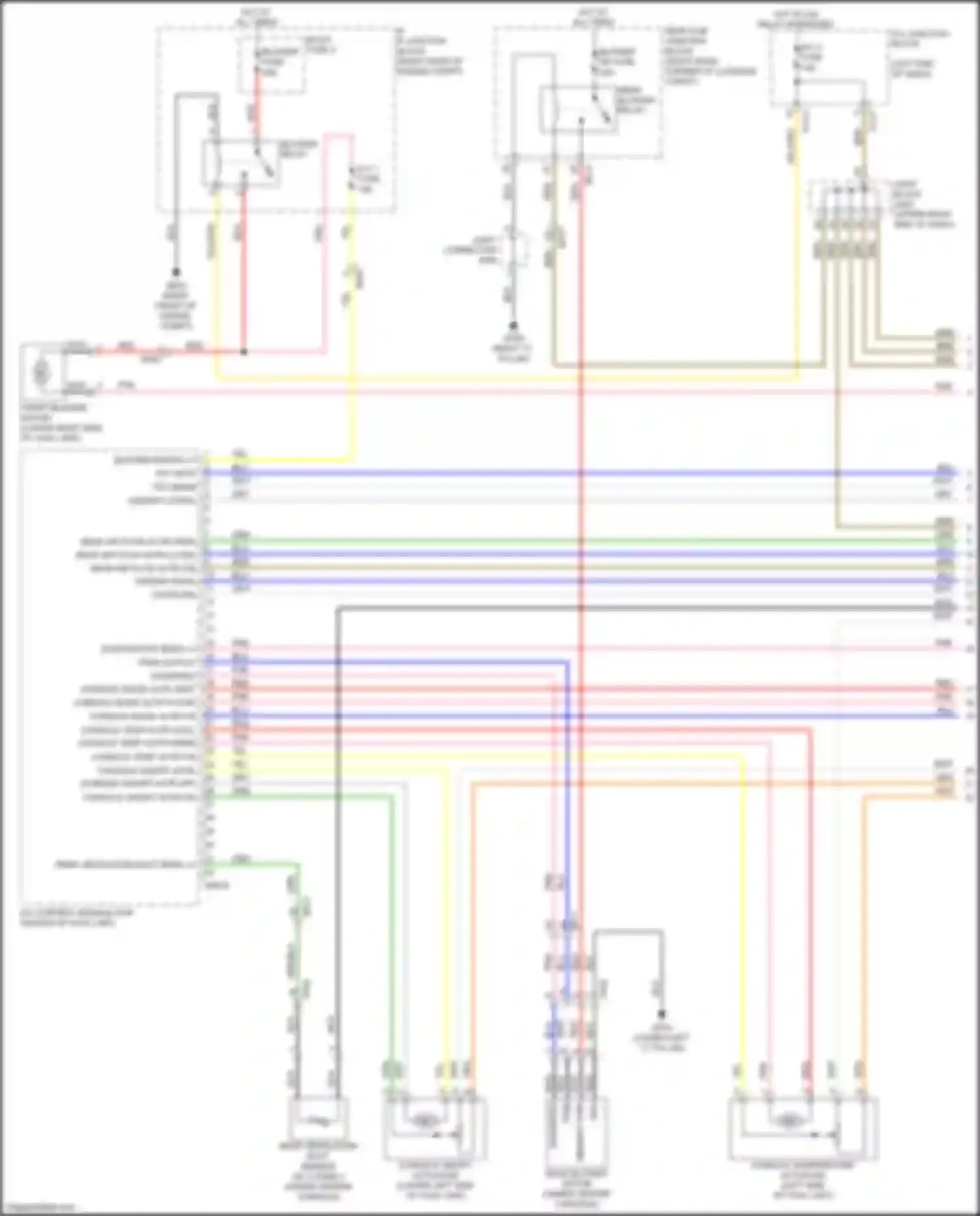 Wiring diagram console temp actr warm for Kia K9 II (2018-2021) (1 of 1)