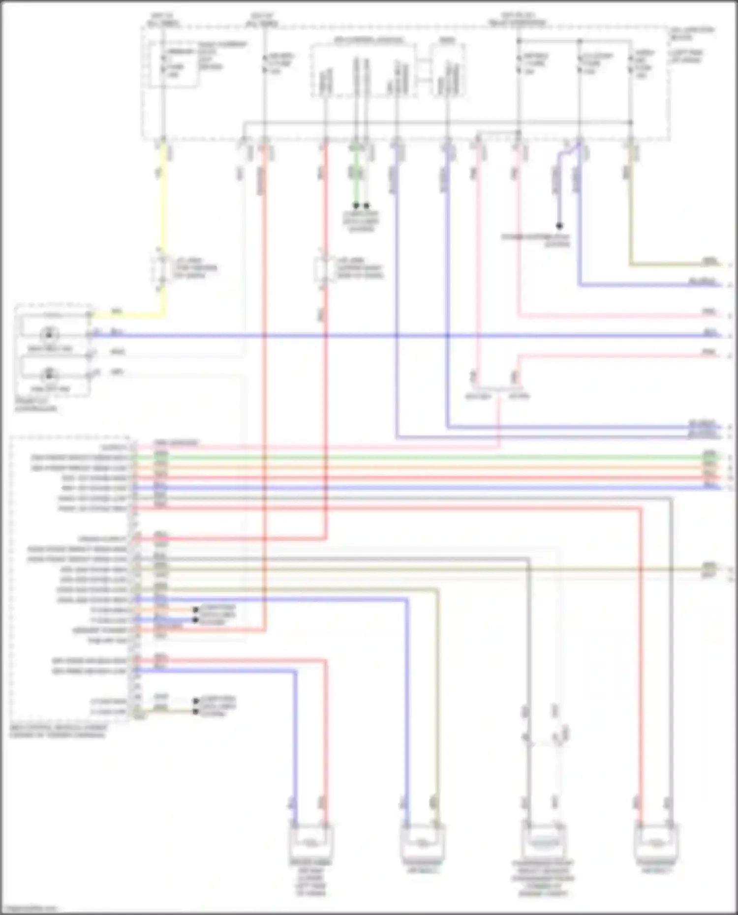 Wiring diagram crash output for Kia K9 II (2018-2021) (1 of 1)