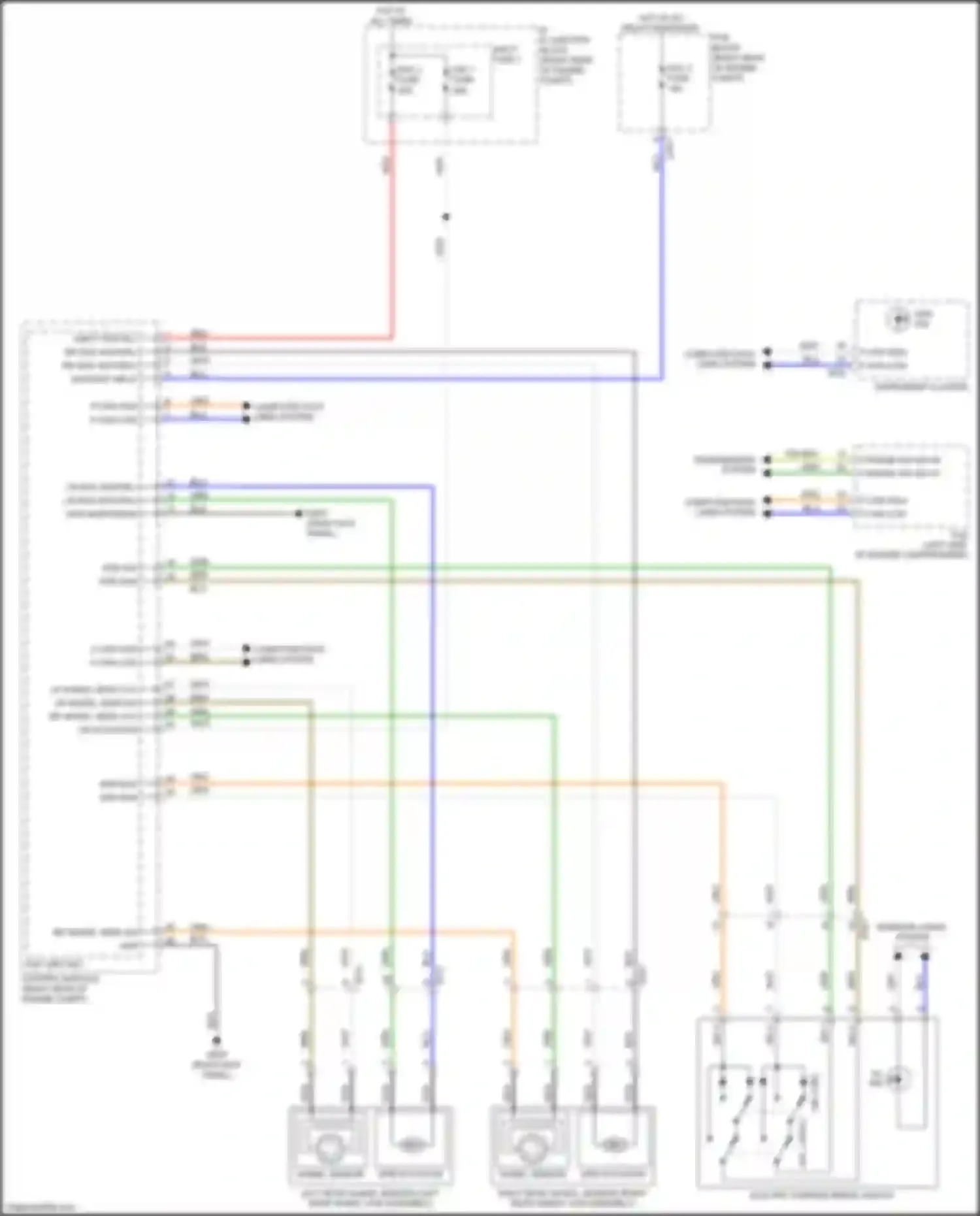 Wiring diagram epb actuator for Kia K9 II (2018-2021) (2 of 2)