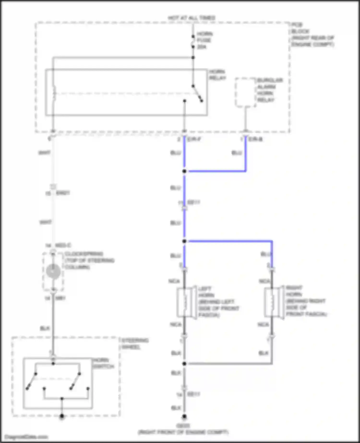Wiring diagram e/r-f for Kia K9 II (2018-2021) (7 of 15)