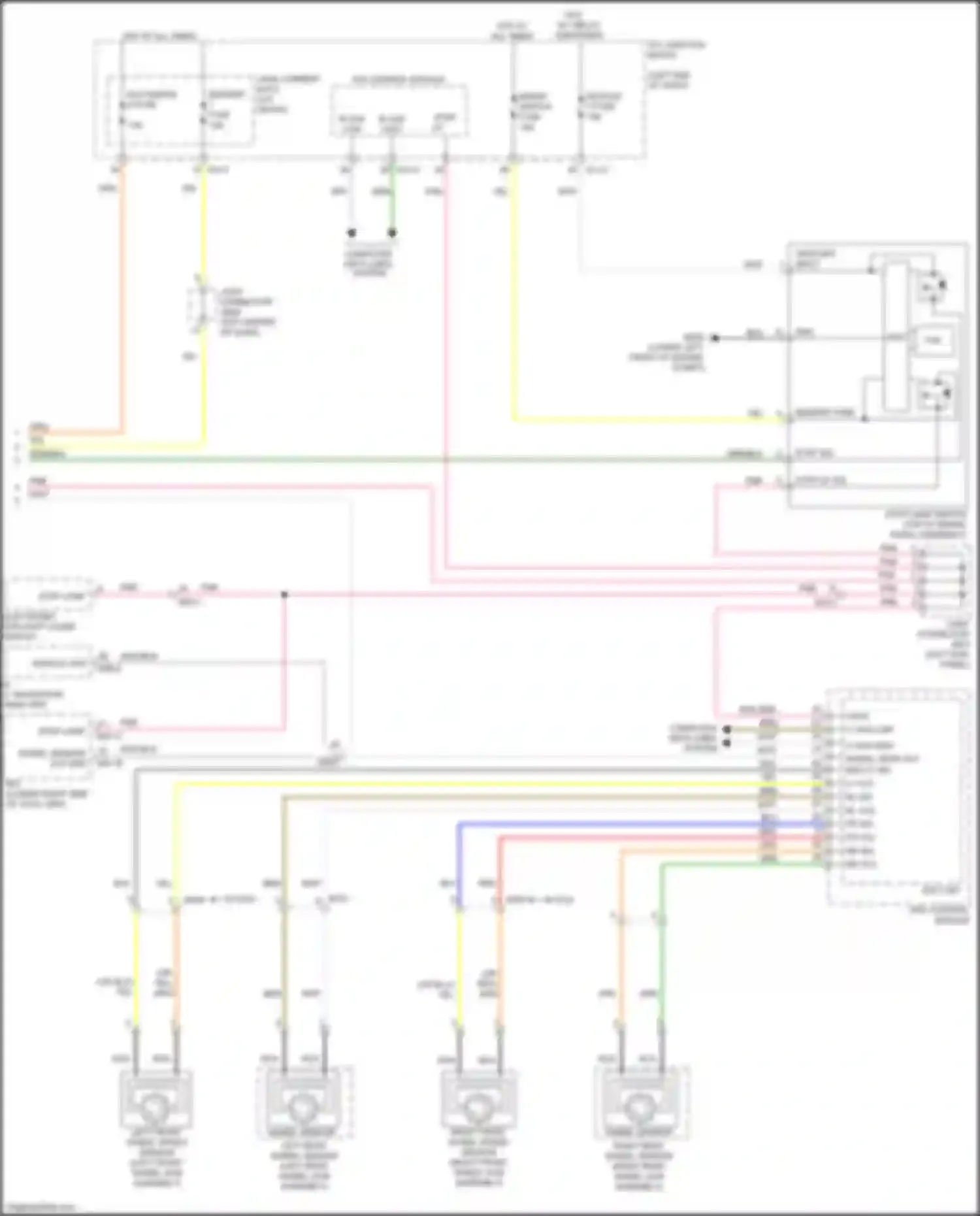 Wiring diagram esc control module for Kia K9 II (2018-2021) (1 of 9)
