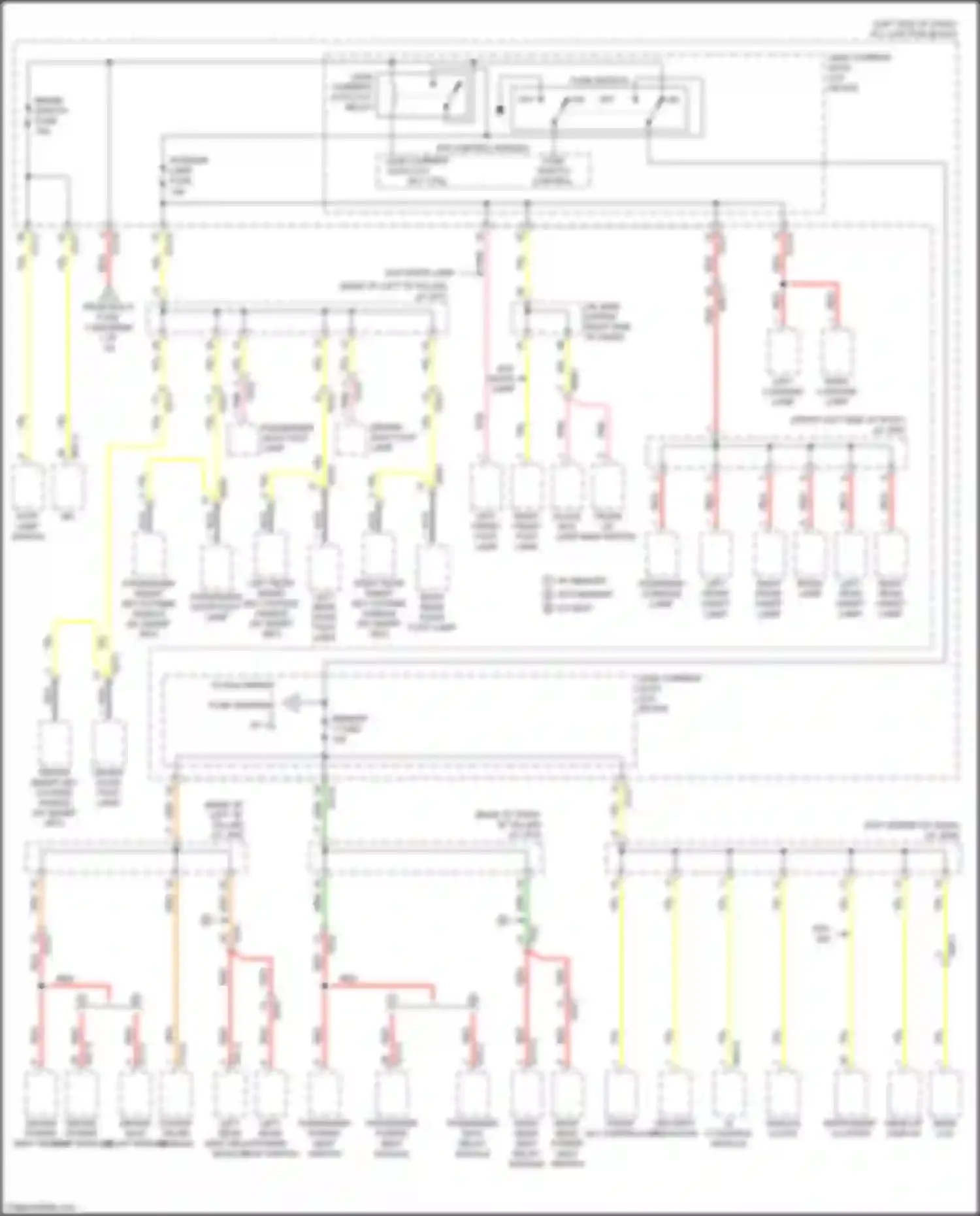 Wiring diagram head-up display for Kia K9 II (2018-2021) (6 of 6)