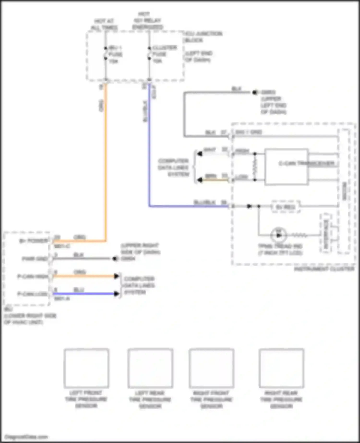 Wiring diagram icu-f for Kia K9 II (2018-2021) (10 of 77)
