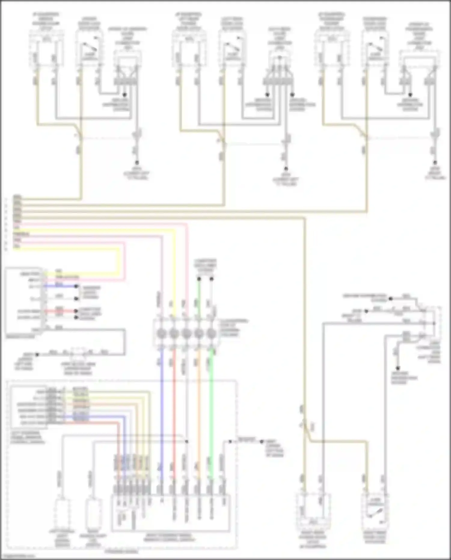 Wiring diagram mem pwr pnk acc/on input for Kia K9 II (2018-2021) (1 of 2)