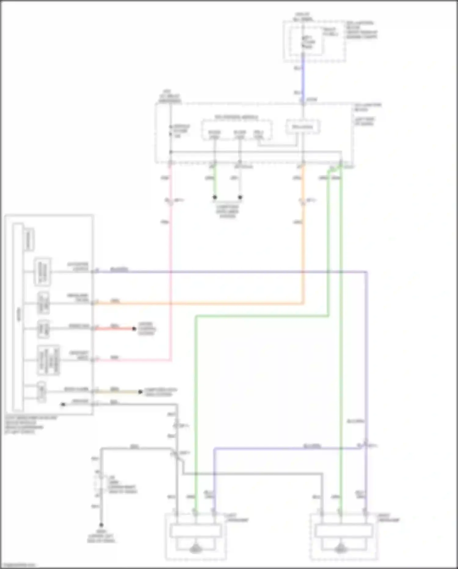Wiring diagram module 8 fuse for Kia K9 II (2018-2021) (1 of 2)