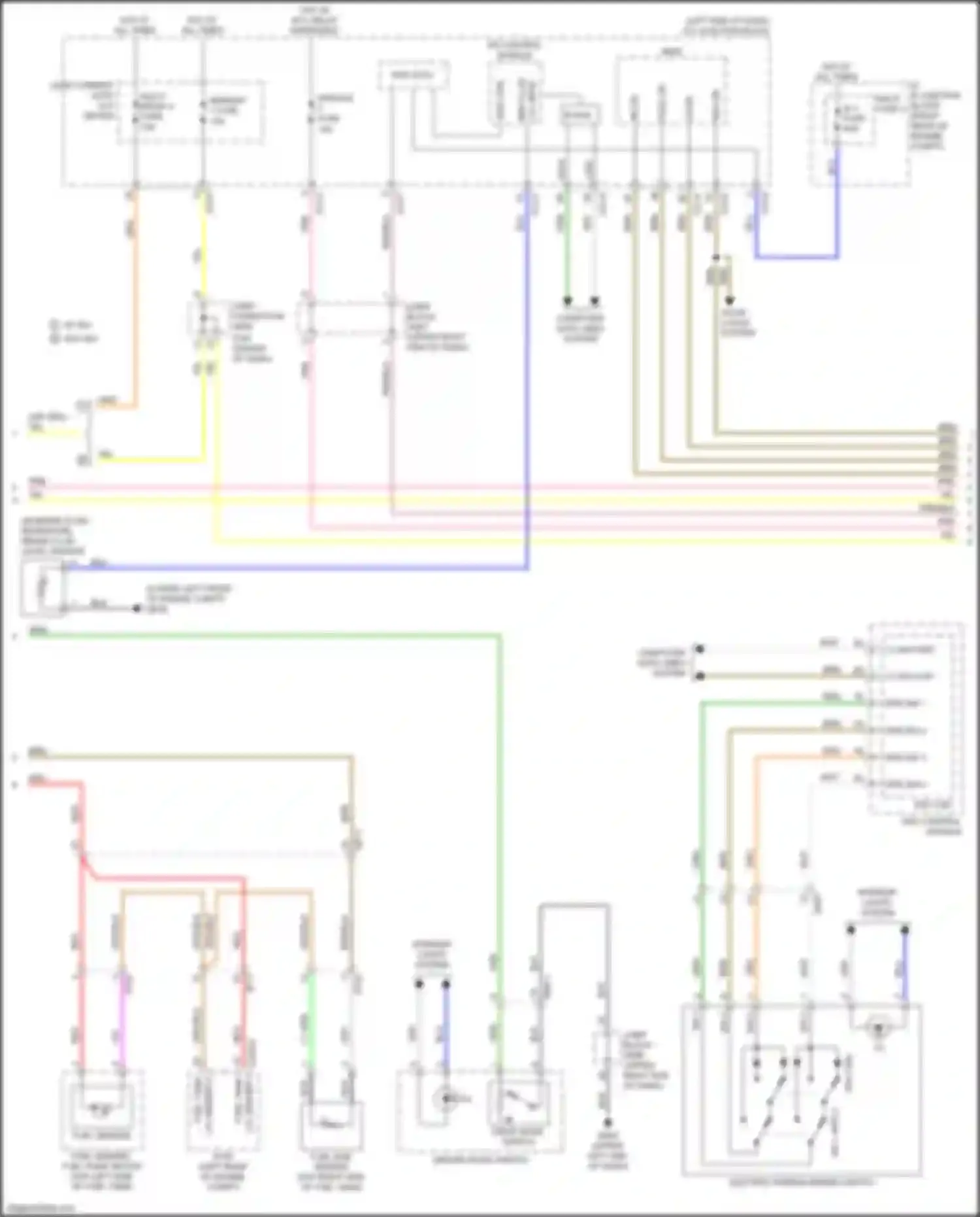 Wiring diagram multi media 4 fuse for Kia K9 II (2018-2021) (14 of 16)