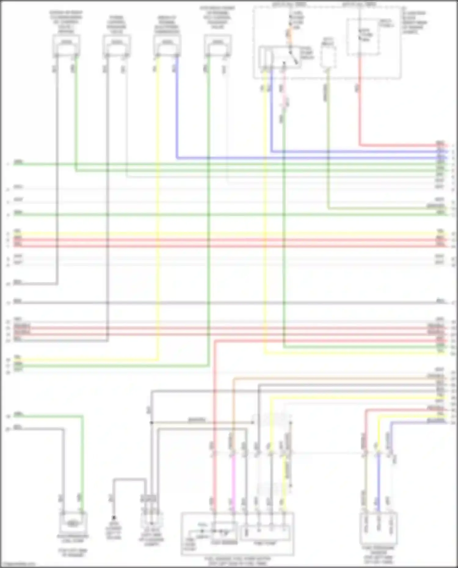 Wiring diagram rcv control solenoid valve for Kia K9 II (2018-2021) (2 of 2)
