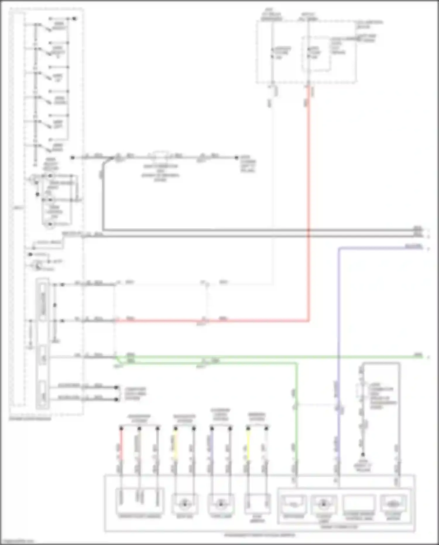 Wiring diagram smart connector for Kia K9 II (2018-2021) (2 of 3)
