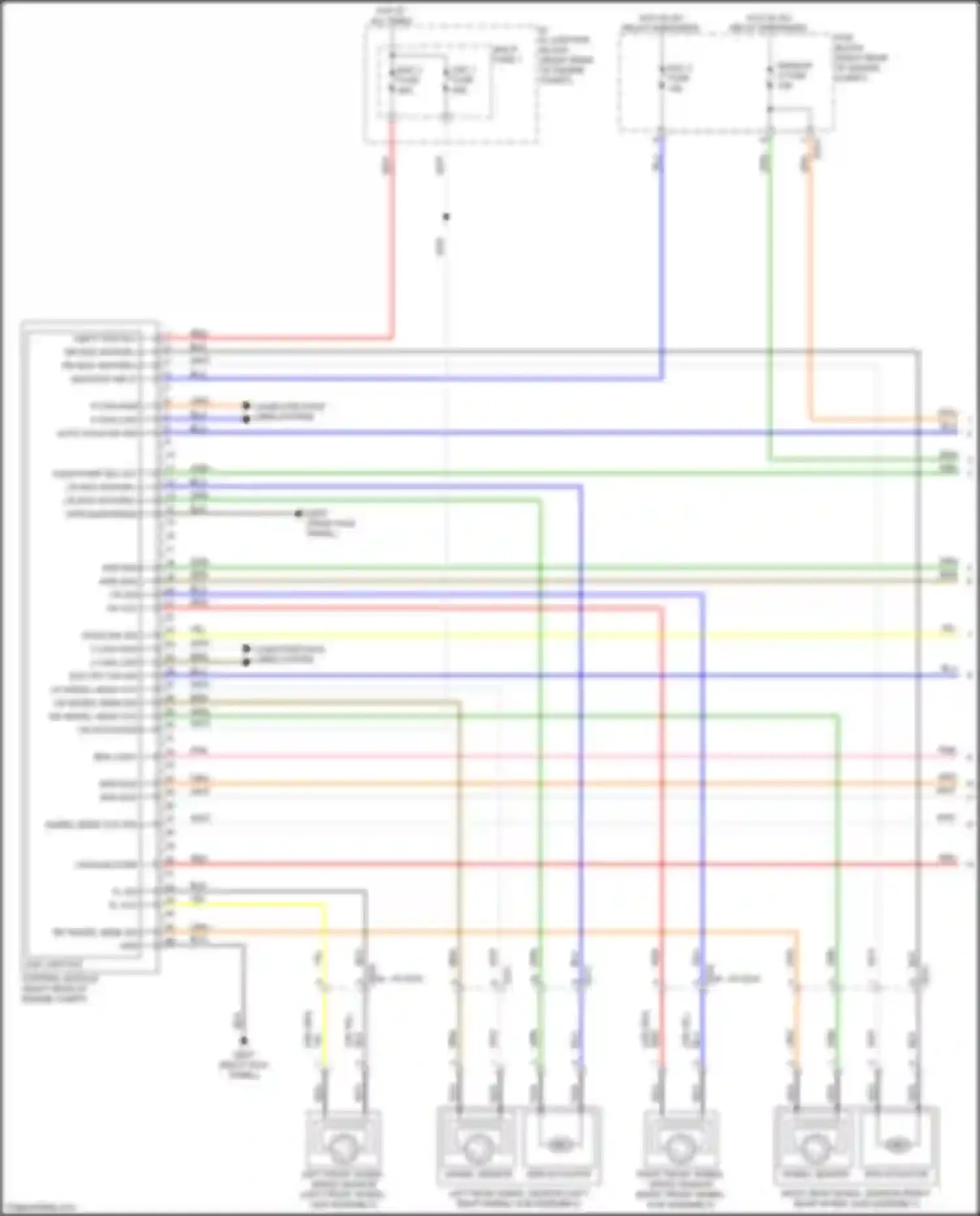 Wiring diagram w/ ecs for Kia K9 II (2018-2021) (1 of 2)