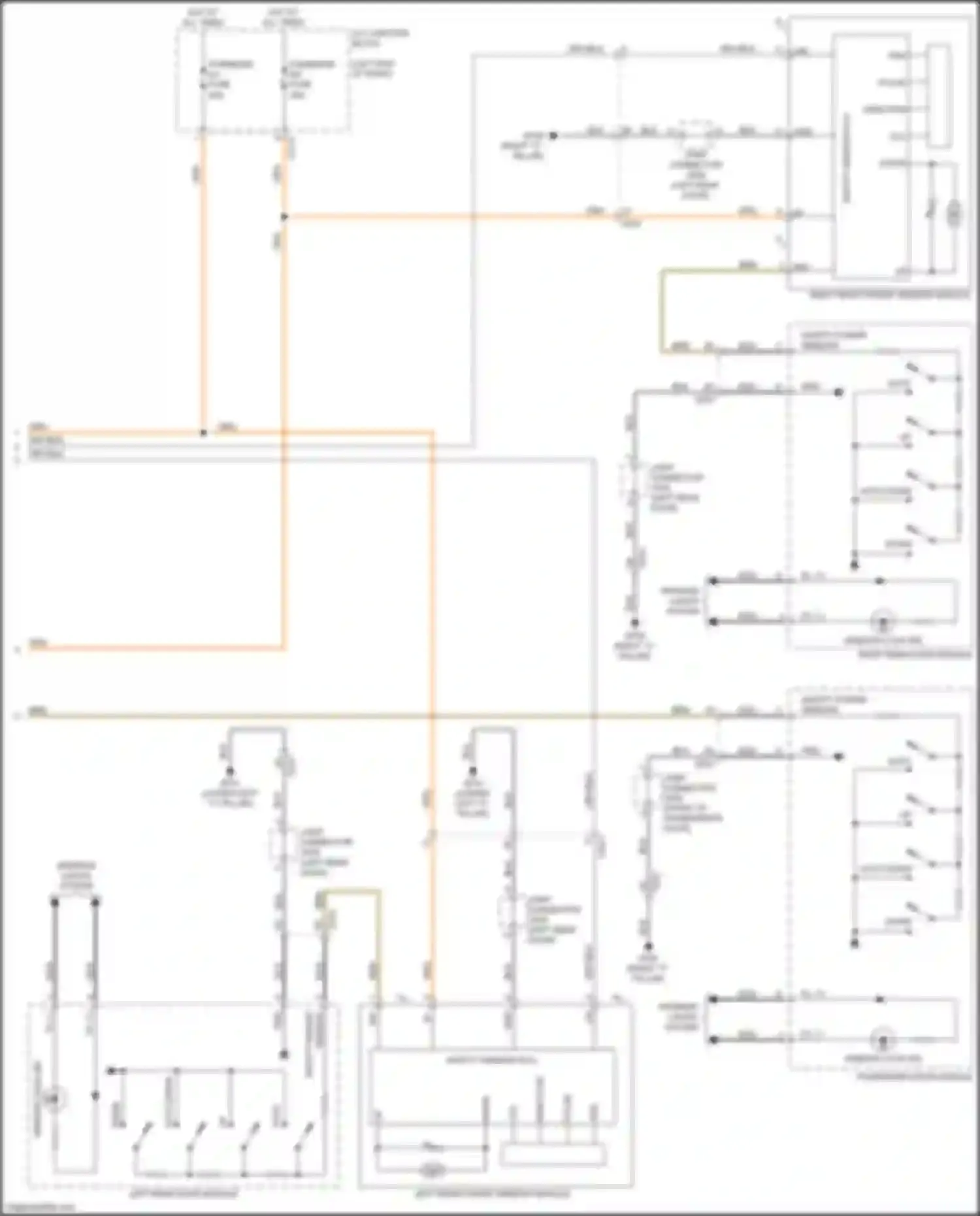 Wiring diagram window lock ind for Kia K9 II (2018-2021) (2 of 2)