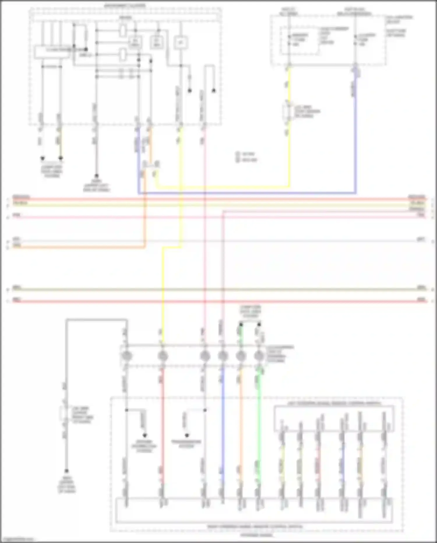 Car Wiring Diagrams for K900 Kia II (2018-2022): Radio circuit, w/ high amplifier (4 of 7)