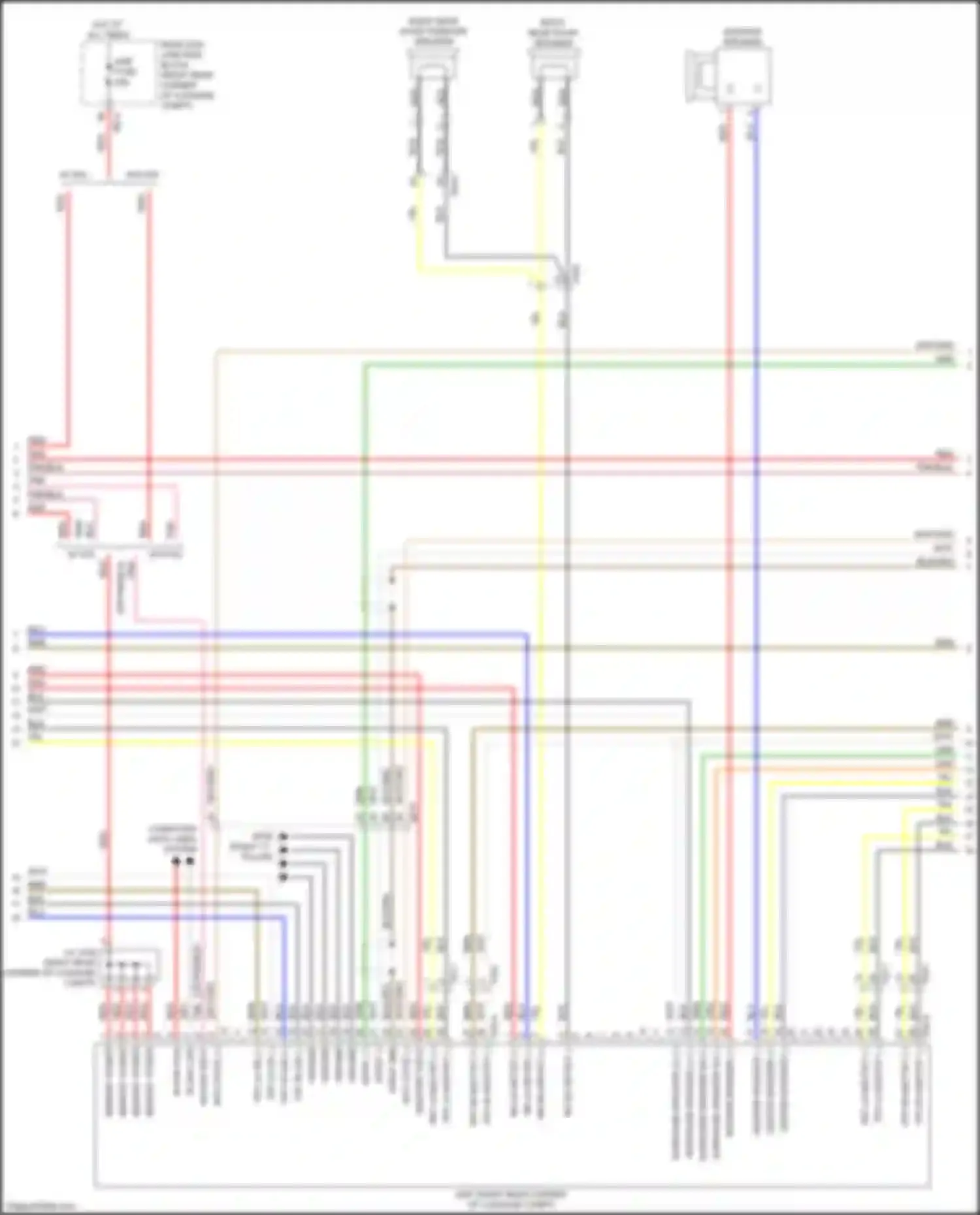 Wiring diagram center speaker for Kia K900 II (2018-2022) (3 of 8)