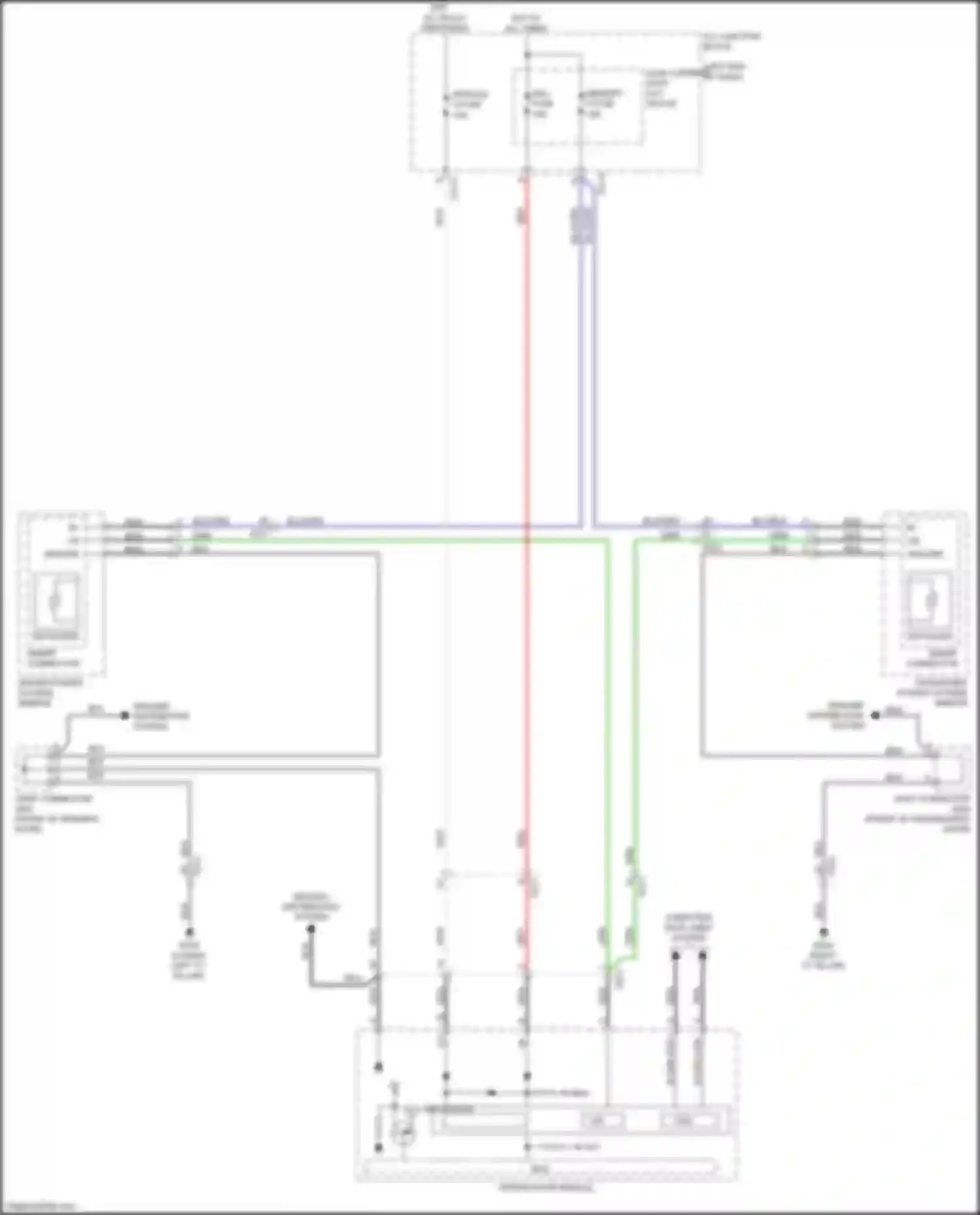 Wiring diagram driver power outside mirror for Kia K900 II (2018-2022) (2 of 9)