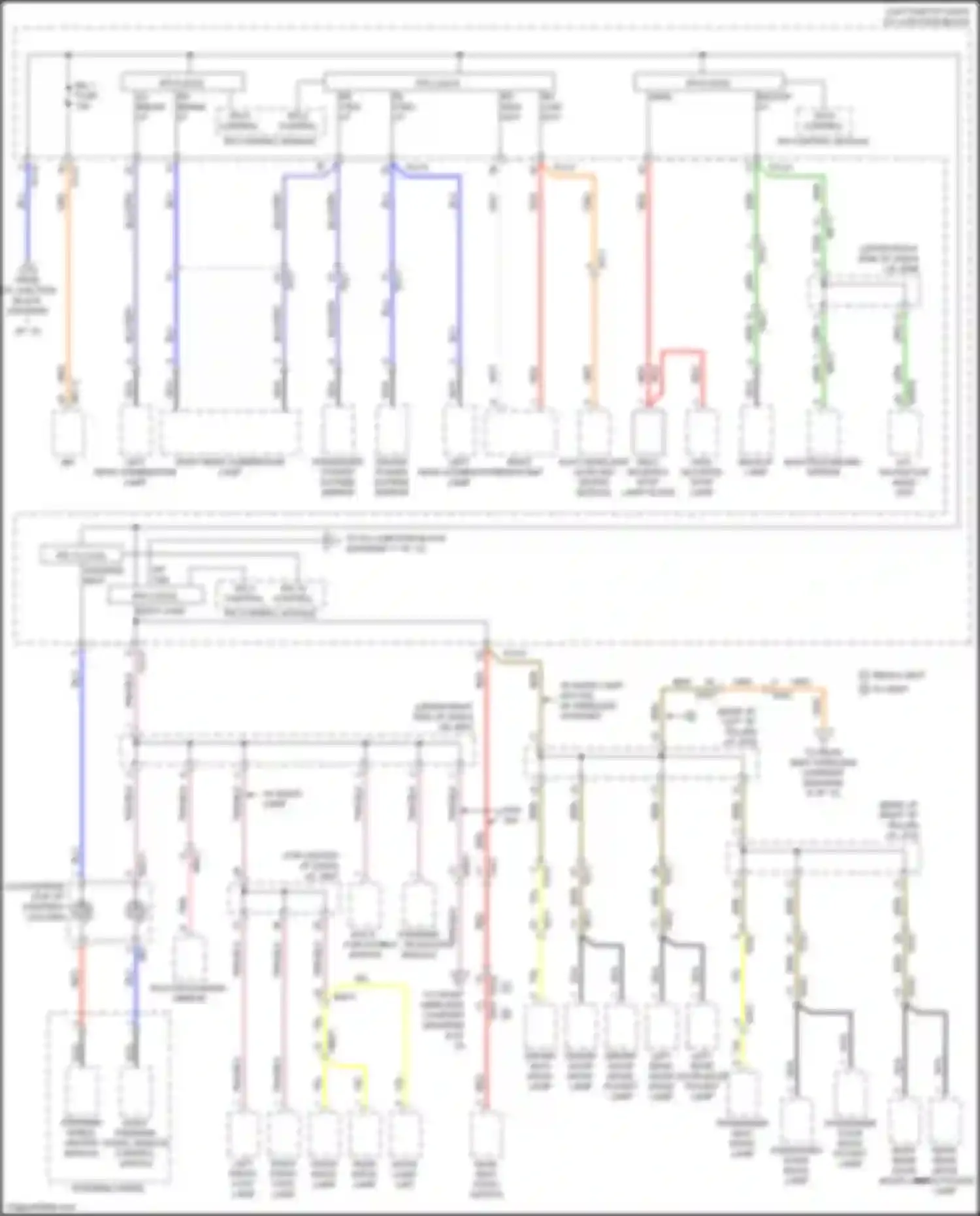 Wiring diagram driver power outside mirror for Kia K900 II (2018-2022) (6 of 9)