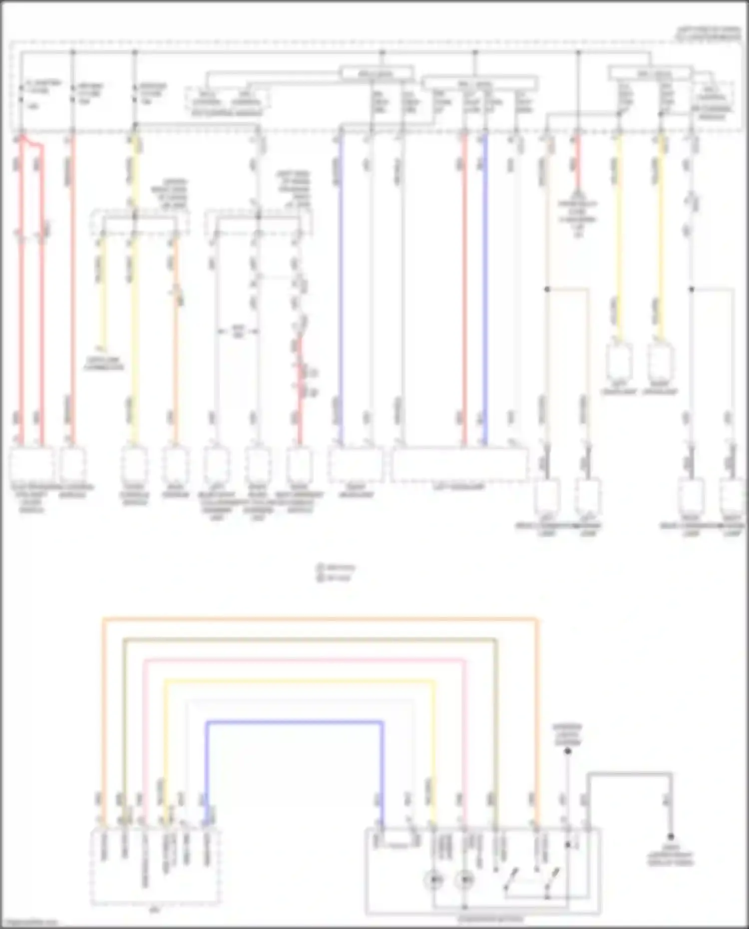 Wiring diagram electronic atm shift lever switch for Kia K900 II (2018-2022) (9 of 16)