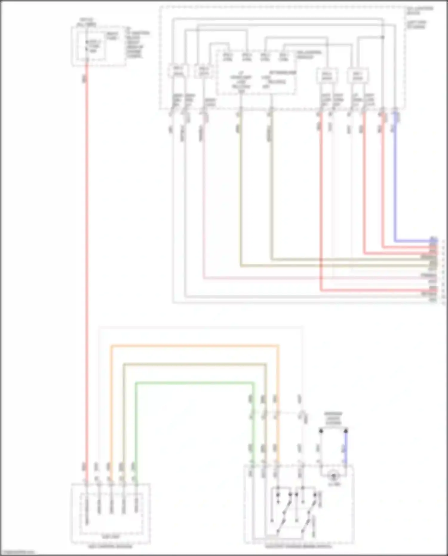 Wiring diagram h/lp high rh h/lp low rh for Kia K900 II (2018-2022) (1 of 1)