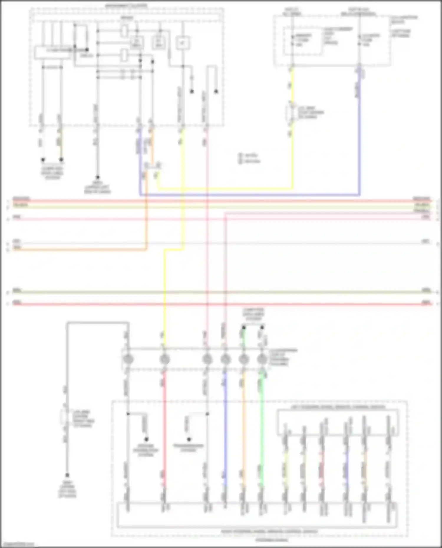 Wiring diagram instrument cluster for Kia K900 II (2018-2022) (9 of 34)
