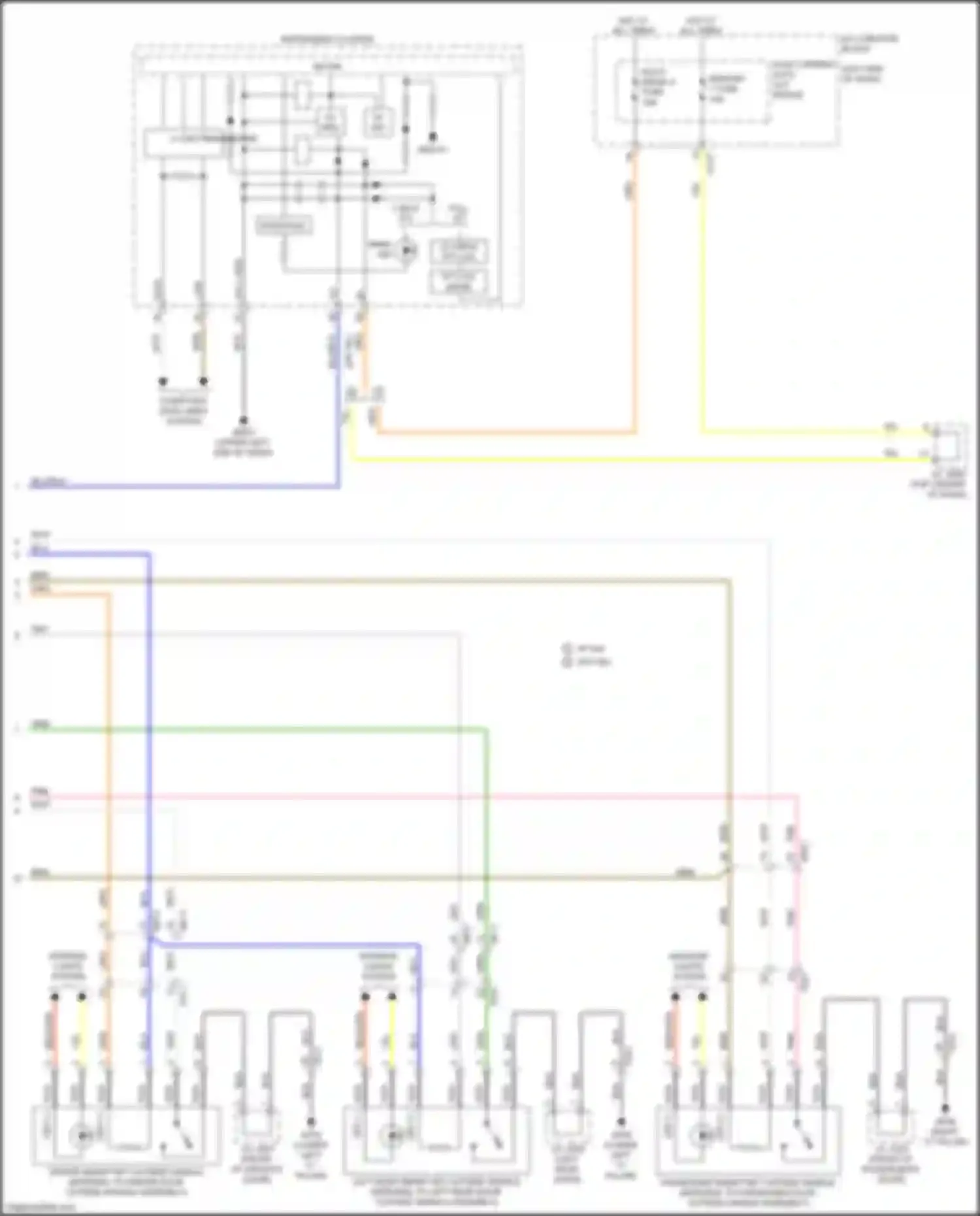 Wiring diagram instrument cluster for Kia K900 II (2018-2022) (5 of 34)