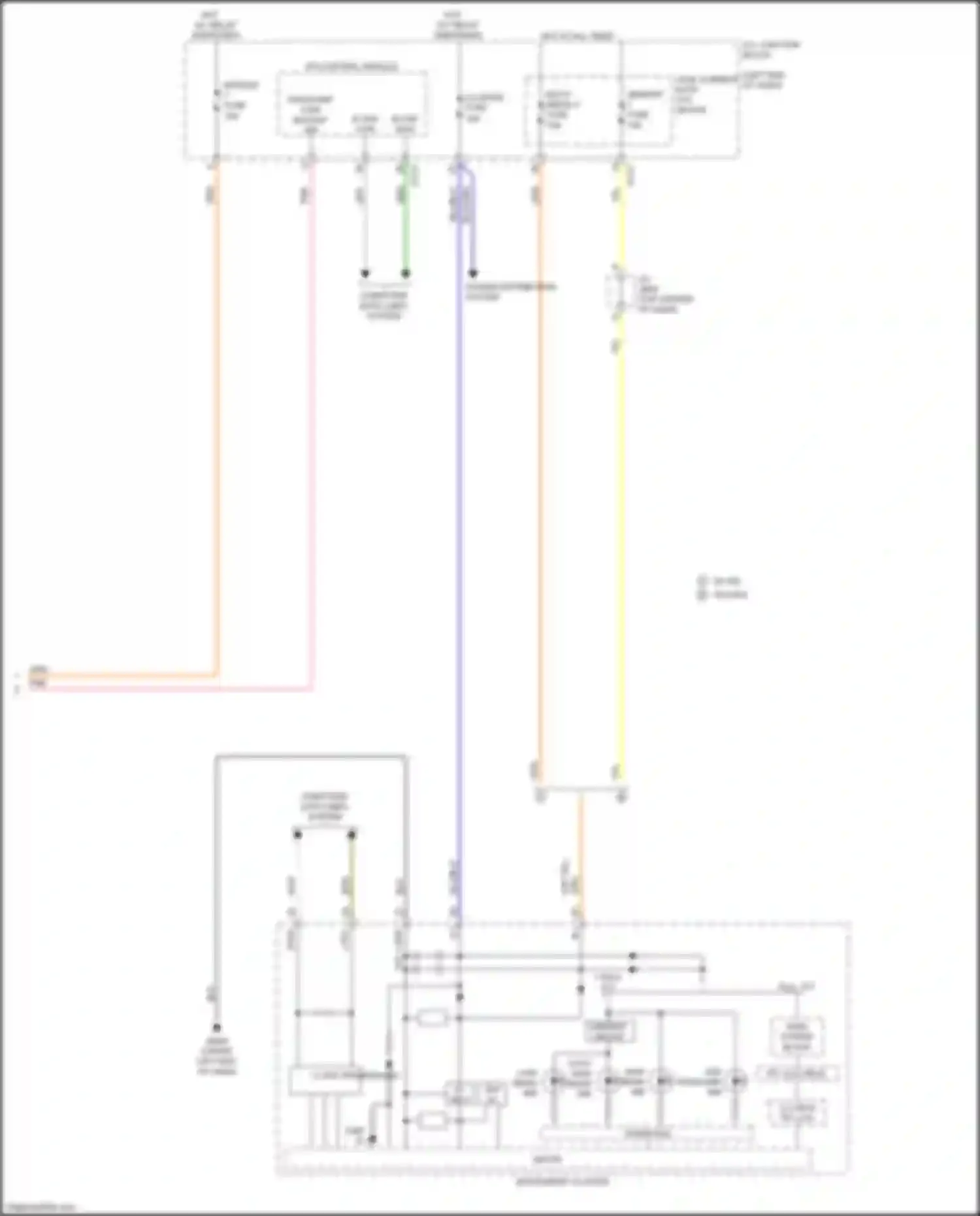 Wiring diagram main power block for Kia K900 II (2018-2022) (4 of 8)