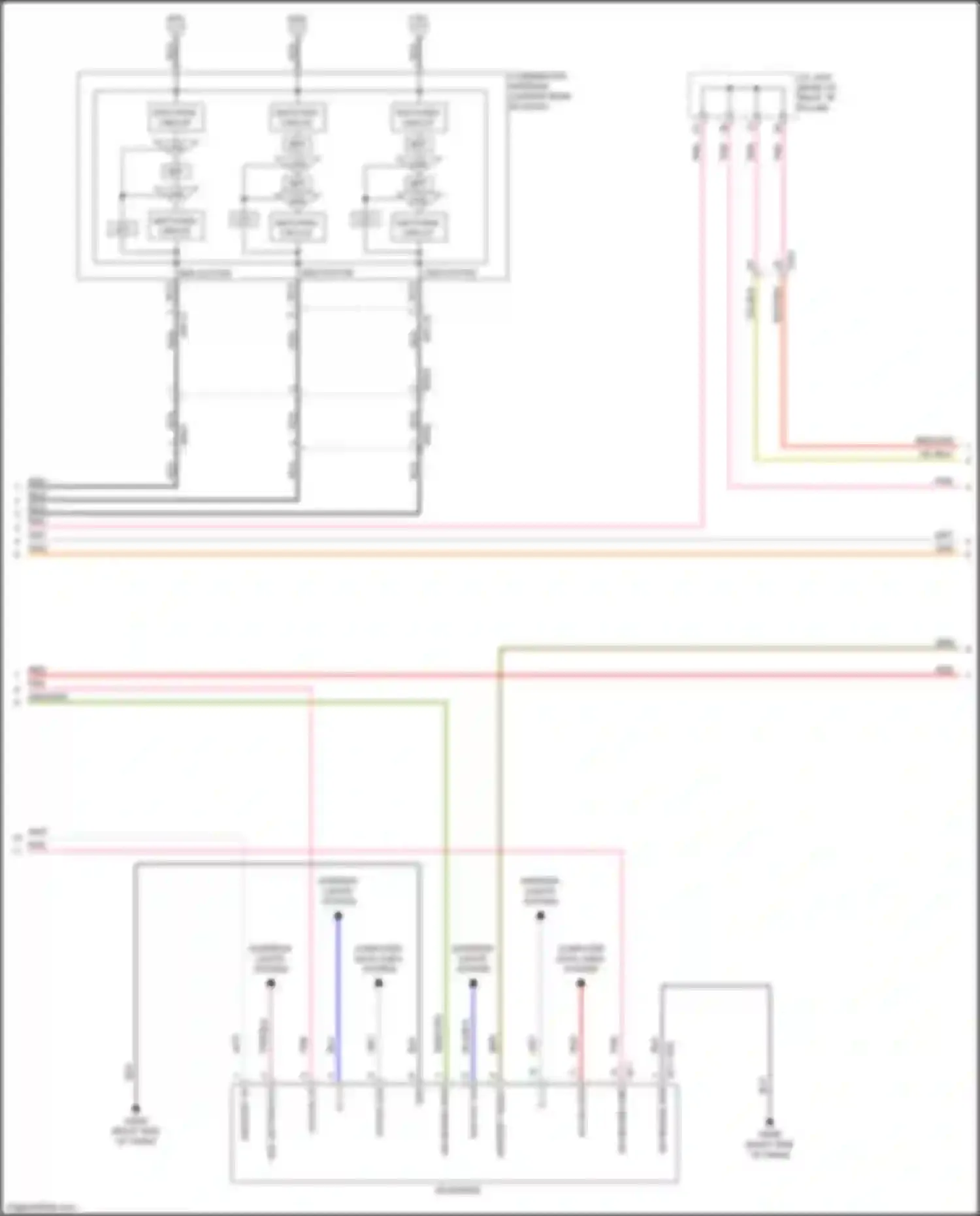 Wiring diagram matching circuit for Kia K900 II (2018-2022) (4 of 8)