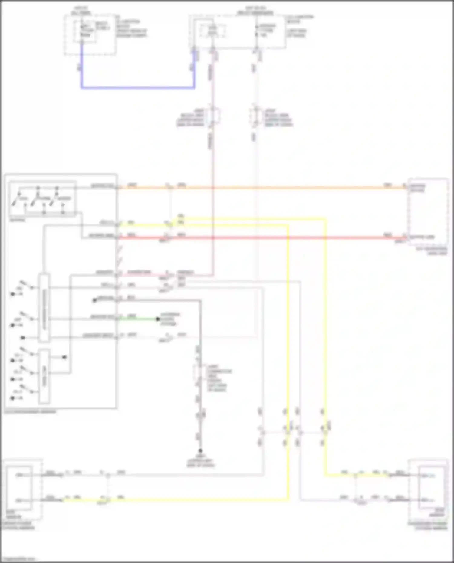 Wiring diagram memory power pnk for Kia K900 II (2018-2022) (1 of 1)