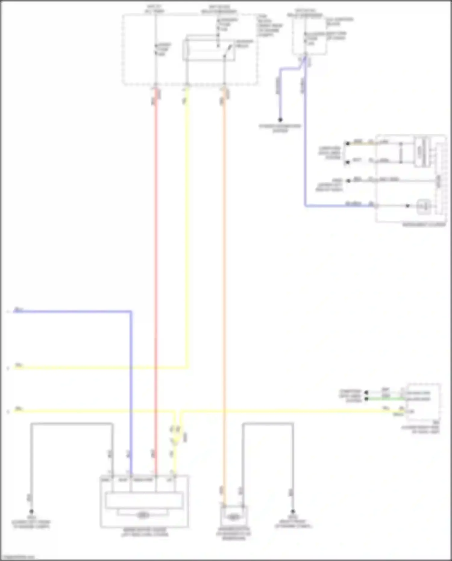 Wiring diagram power distribution system for Kia K900 II (2018-2022) (24 of 24)