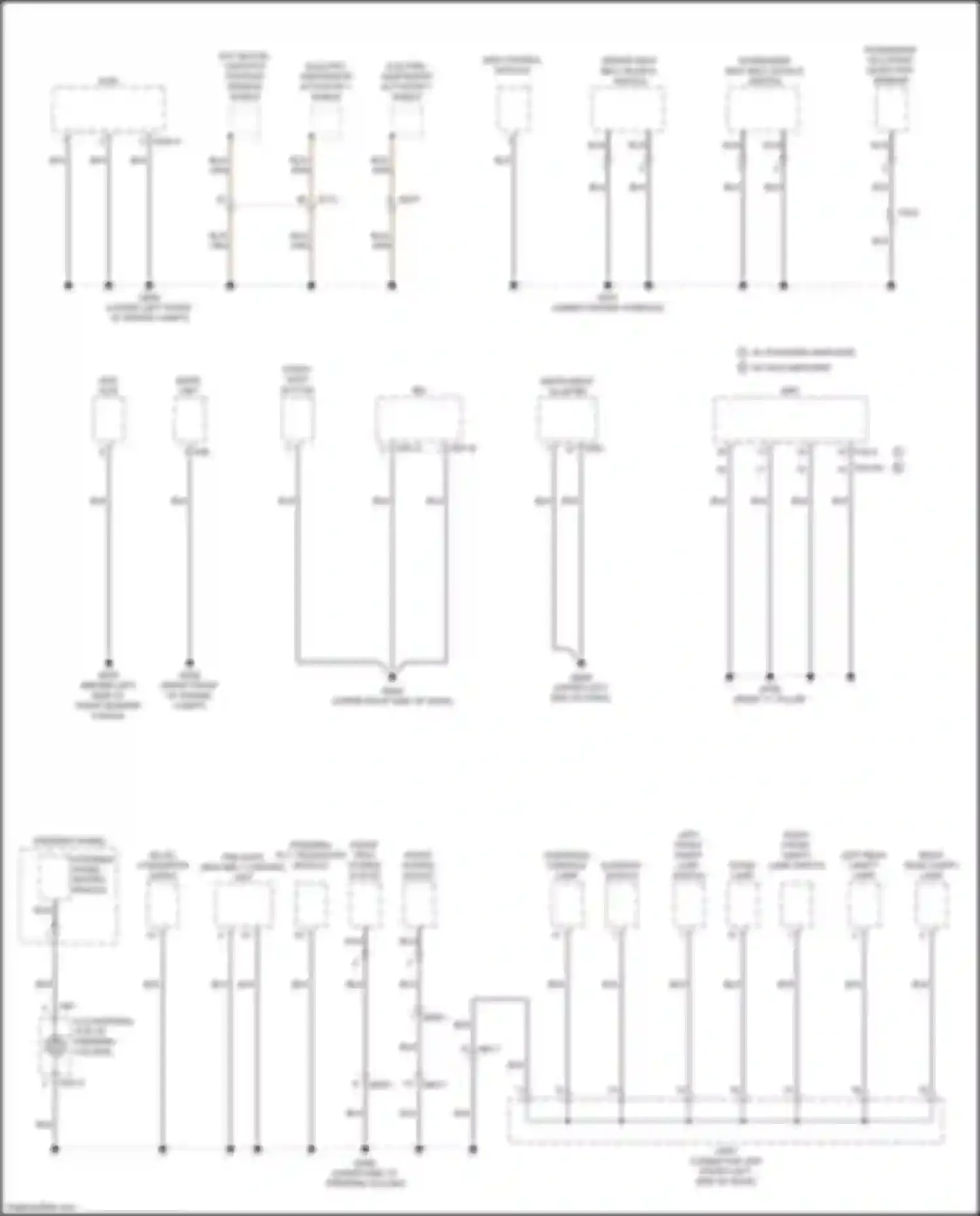 Wiring diagram pre-safe seat belt control unit for Kia K900 II (2018-2022) (2 of 5)