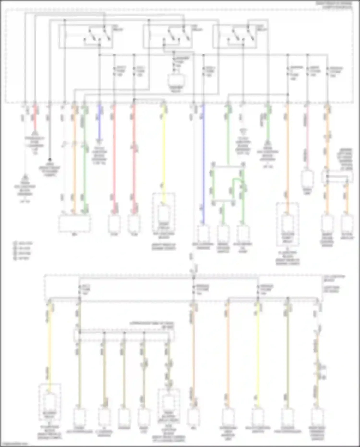 Wiring diagram rear lcd for Kia K900 II (2018-2022) (7 of 8)