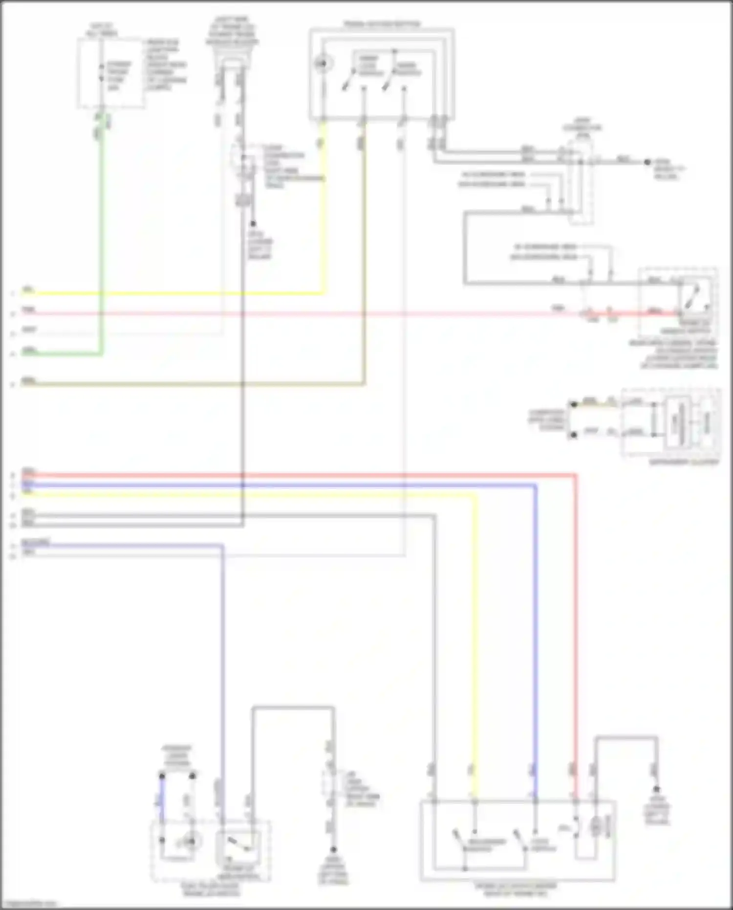 Wiring diagram secondary switch for Kia K900 II (2018-2022) (2 of 2)