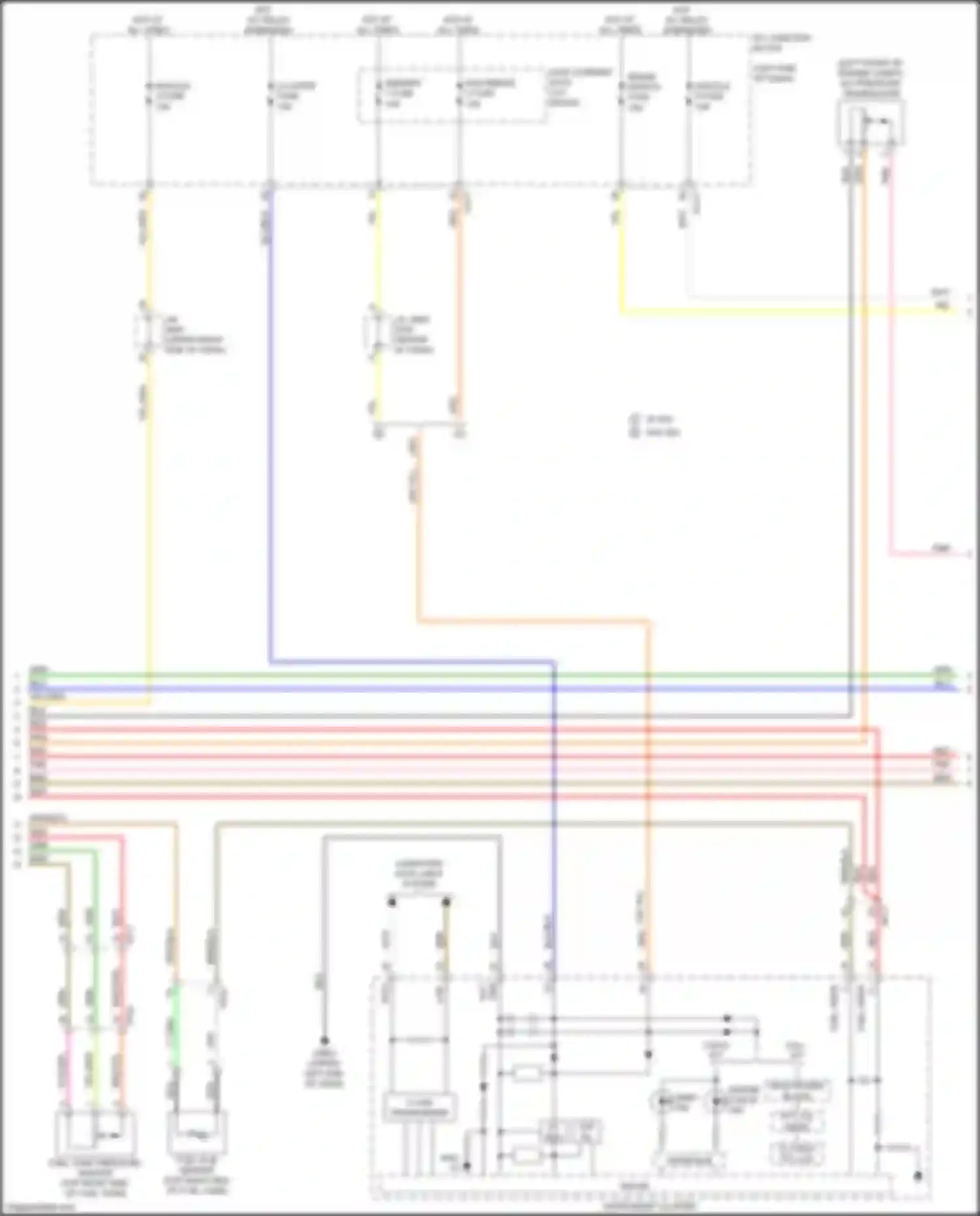 Wiring diagram tft lcd drive for Kia K900 II (2018-2022) (10 of 10)