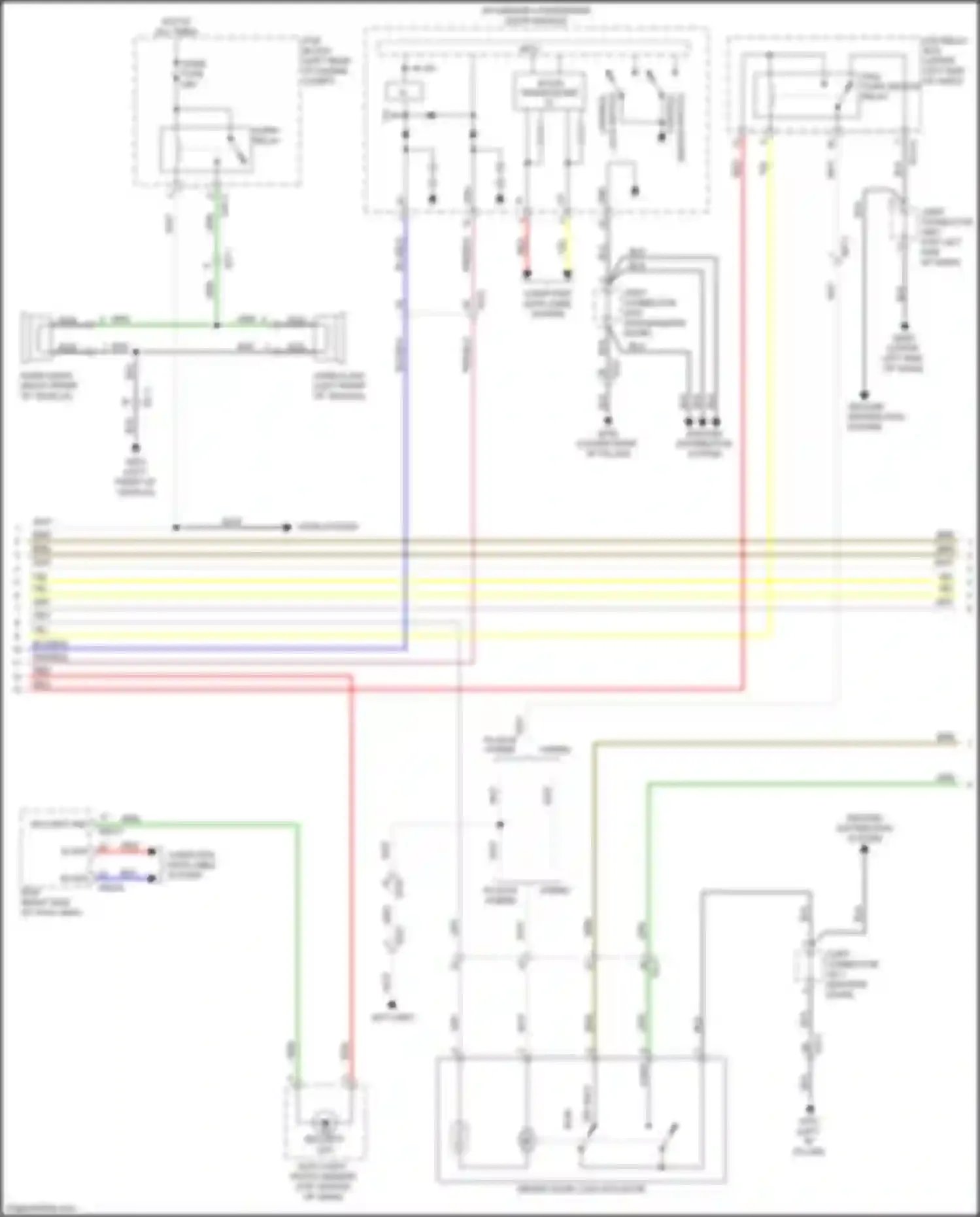 Car Wiring Diagrams for Niro Kia I facelift (2019-2022): Forced entry circuit (2 of 3)