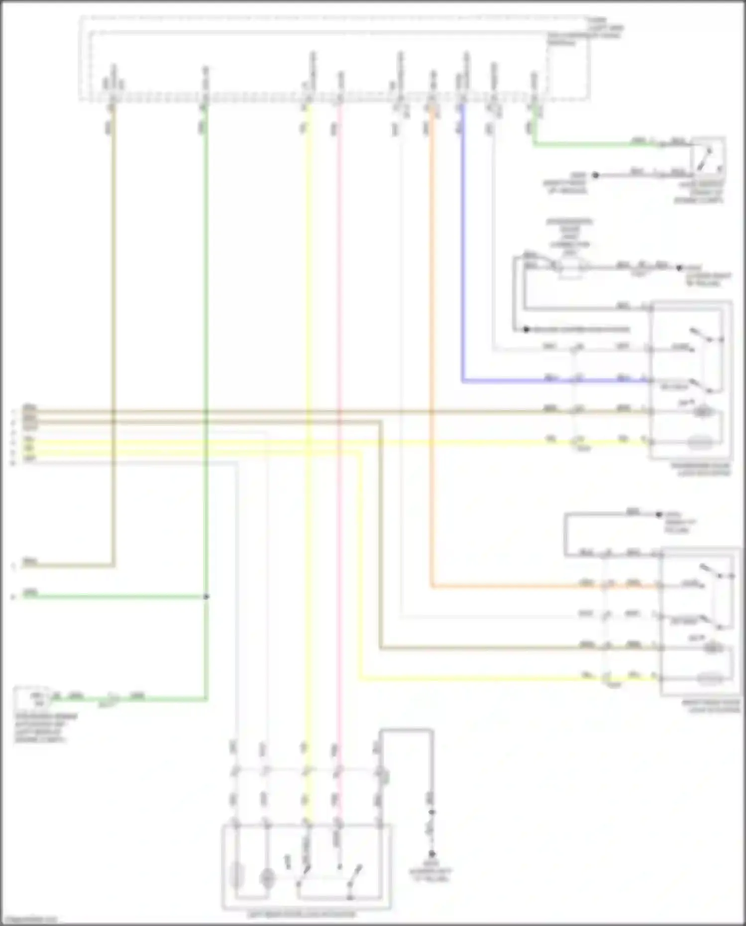 Car Wiring Diagrams for Niro Kia I facelift (2019-2022): Forced entry circuit (3 of 3)