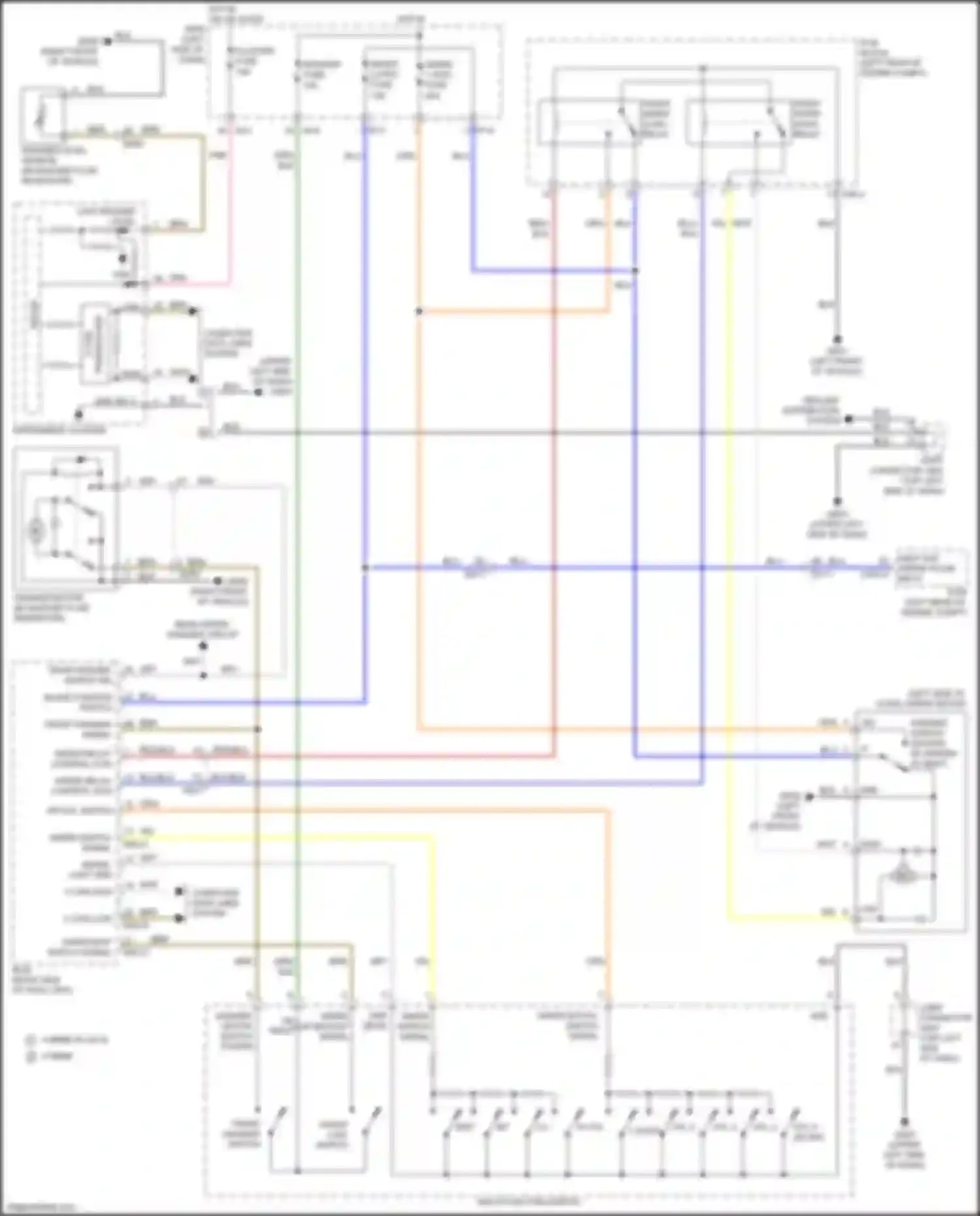 Car Wiring Diagrams for Niro Kia I facelift (2019-2022): Front wiper/washer circuit