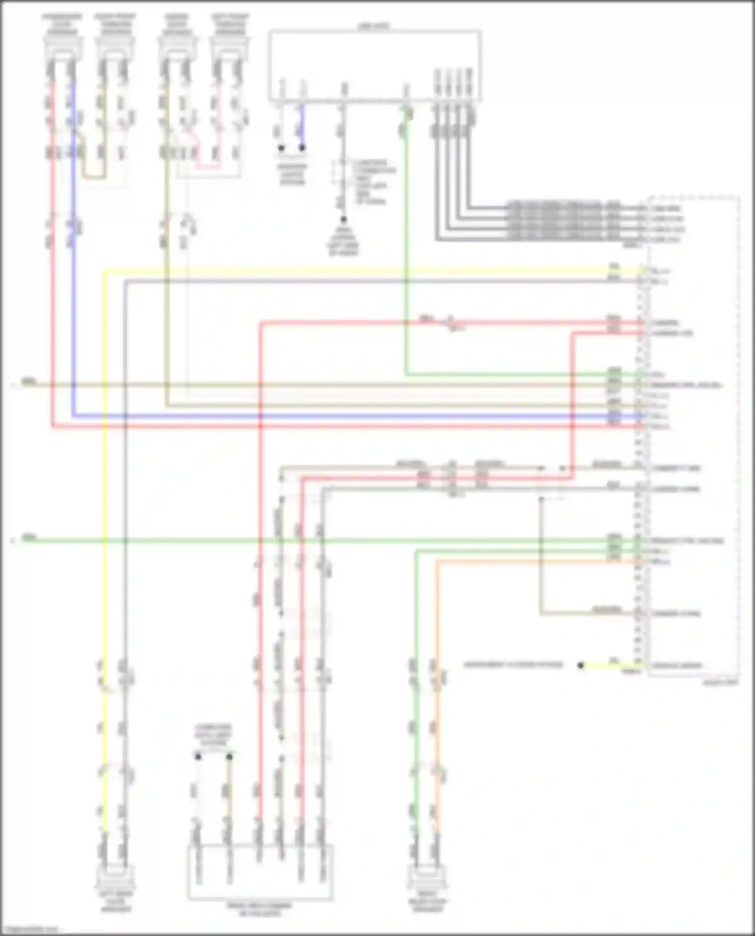 Wiring diagram audio unit for Kia Niro I facelift (2019-2022) (2 of 2)