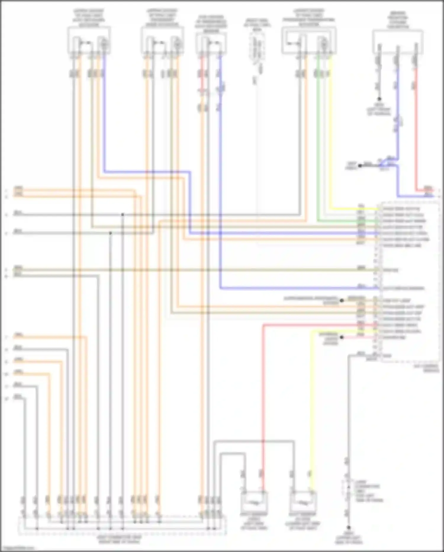 Wiring diagram auto defogger sensor for Kia Niro I facelift (2019-2022) (1 of 2)