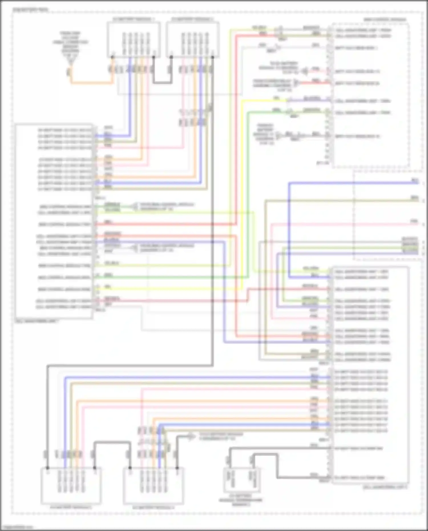 Wiring diagram cell monitoring unit 1 rxnh for Kia Niro I facelift (2019-2022) (1 of 1)