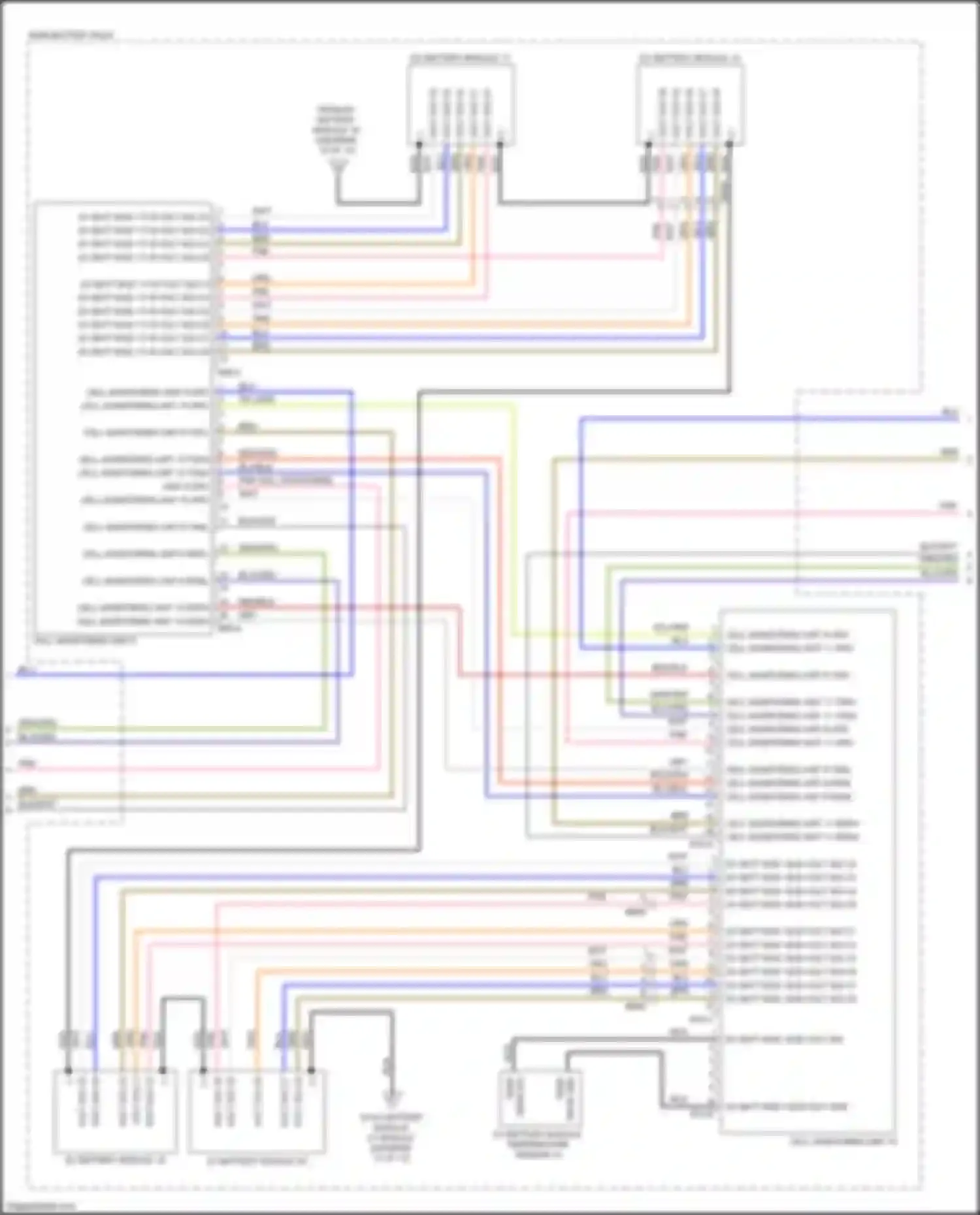 Wiring diagram cell monitoring unit 11 txnh for Kia Niro I facelift (2019-2022) (1 of 1)