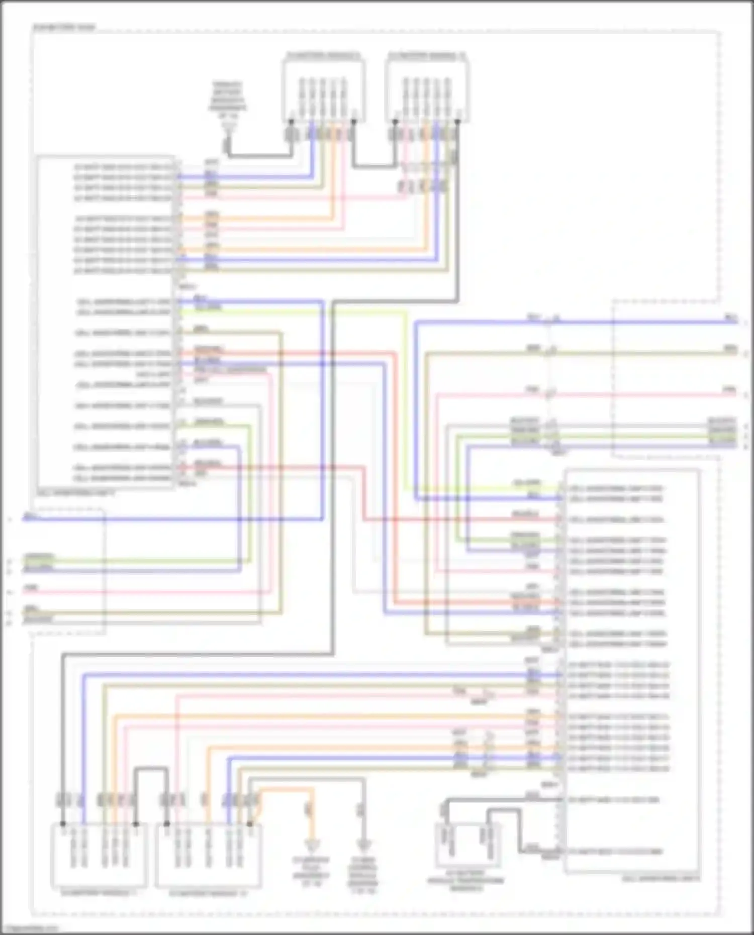 Wiring diagram cell monitoring unit 4 opd li for Kia Niro I facelift (2019-2022) (1 of 1)