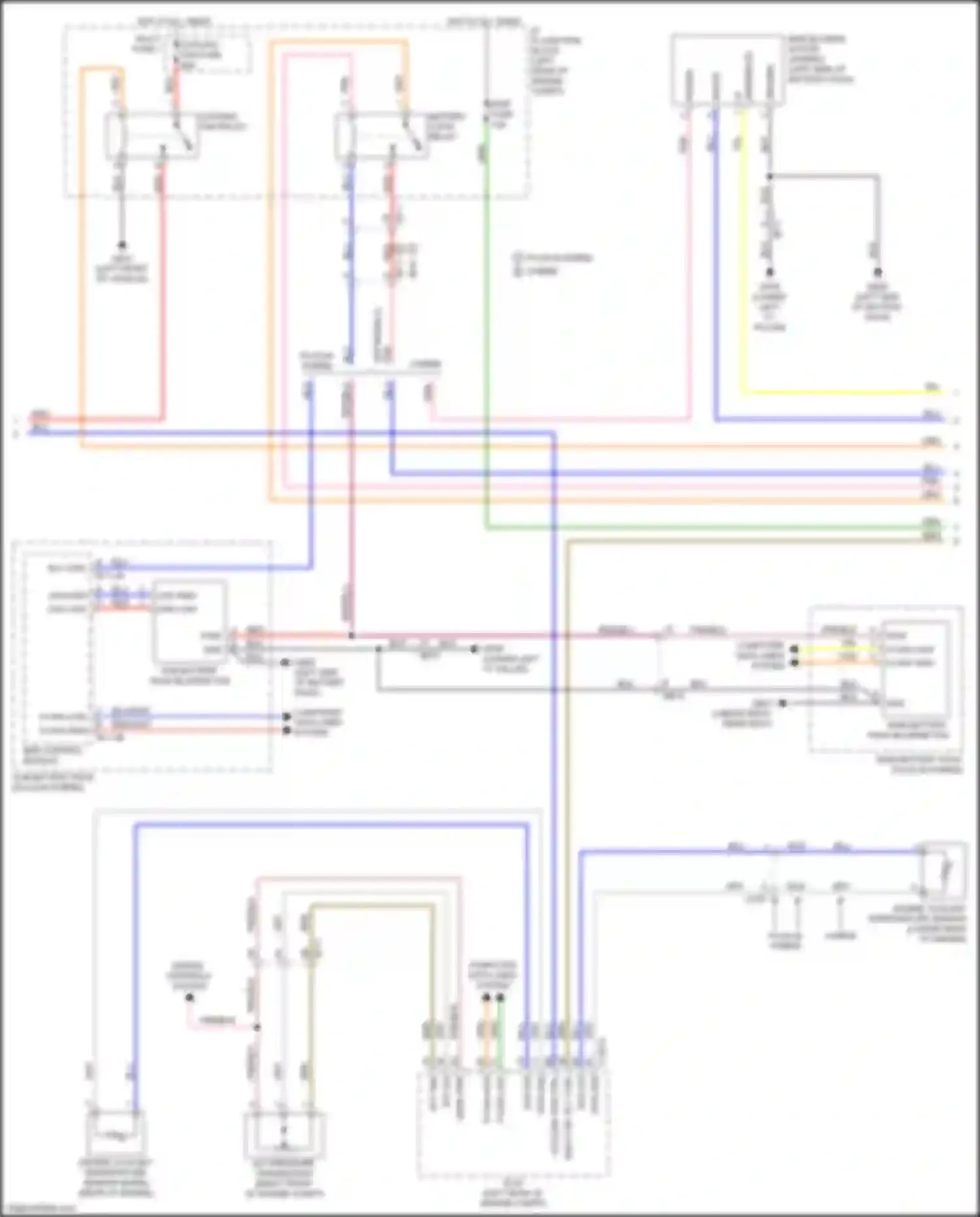 Wiring diagram cooling fan relay for Kia Niro I facelift (2019-2022) (1 of 6)
