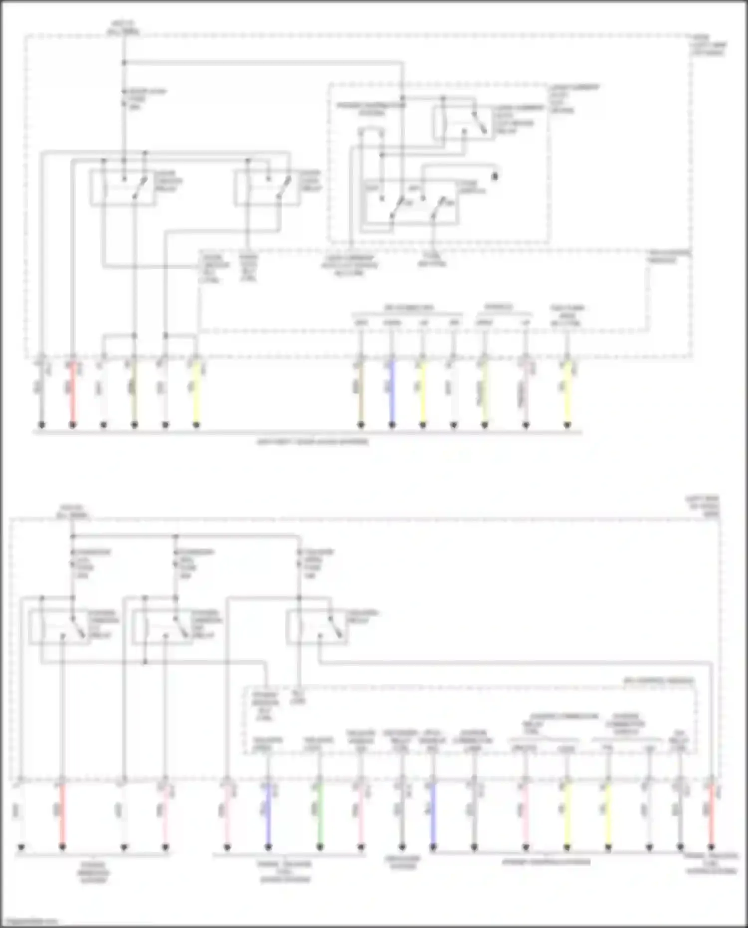 Wiring diagram dr lk/unlk sig for Kia Niro I facelift (2019-2022) (2 of 2)