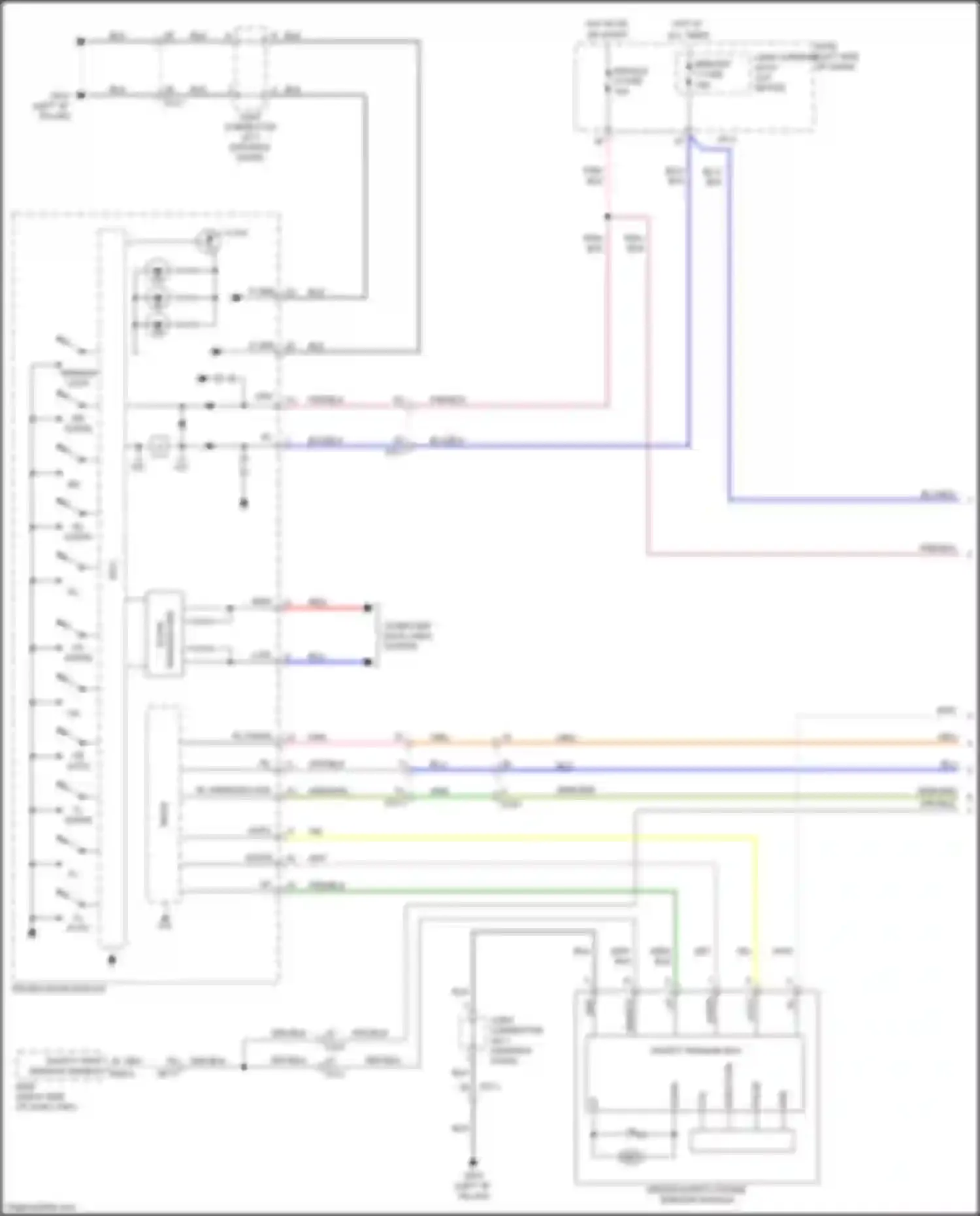 Wiring diagram driver door module for Kia Niro I facelift (2019-2022) (10 of 12)