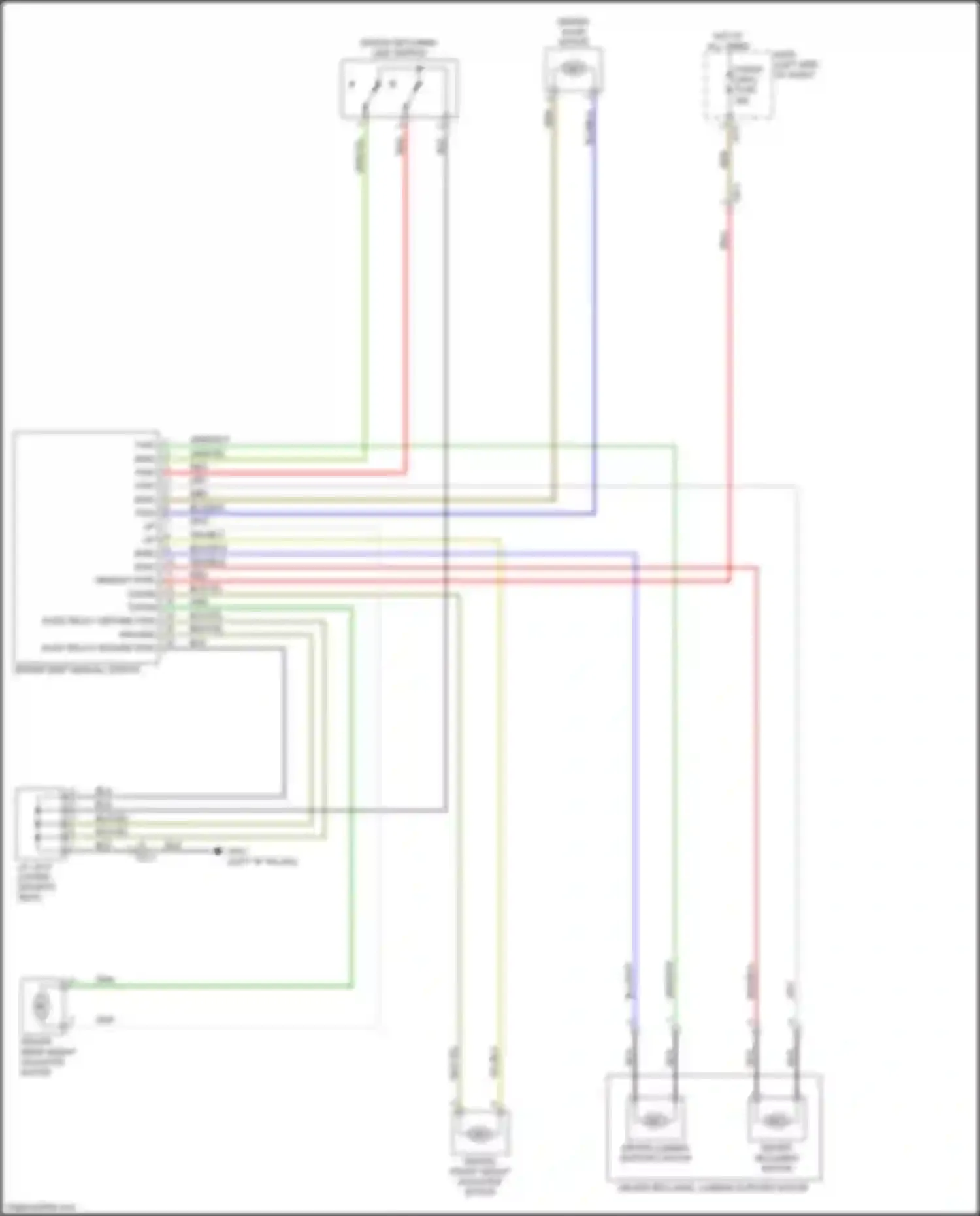 Wiring diagram driver reclining motor for Kia Niro I facelift (2019-2022) (1 of 1)