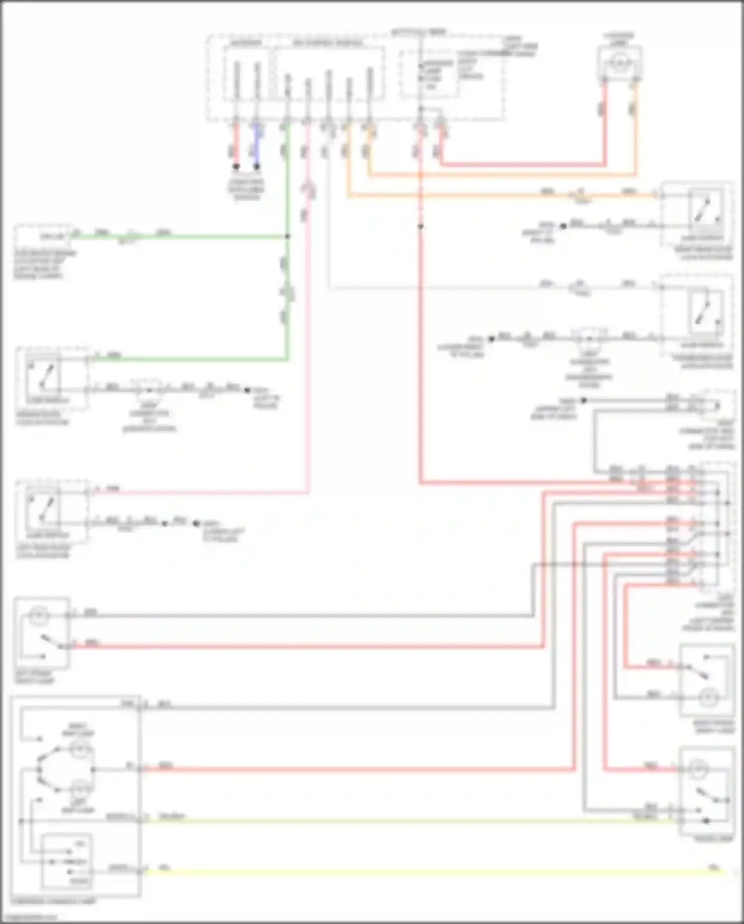 Wiring diagram drv dr sw for Kia Niro I facelift (2019-2022) (2 of 4)
